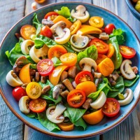 салат с шампиньонами
