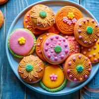розовые бисквиты