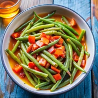 стручковая фасоль с оливковым маслом