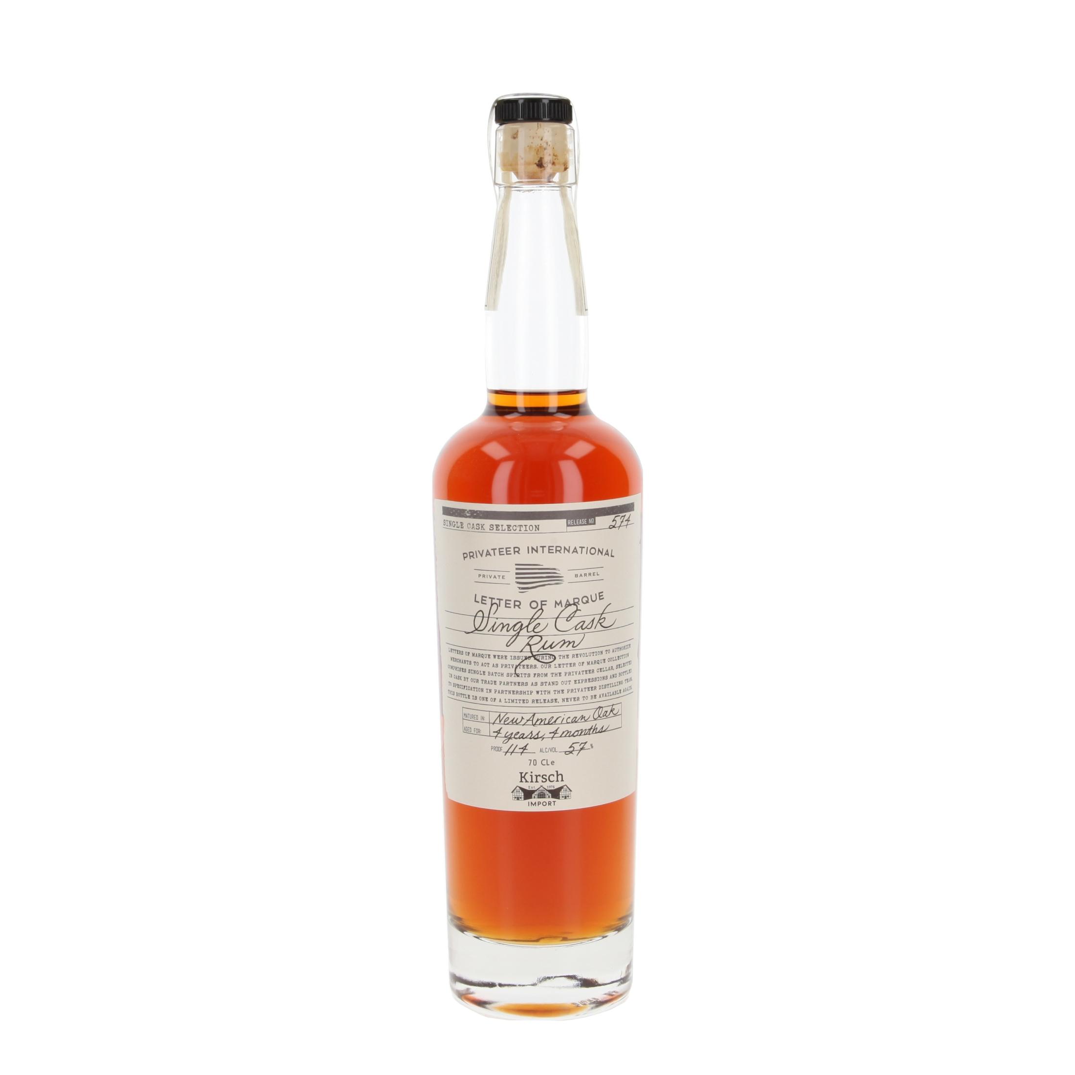 Ром Privateer Letter of Marque - Single Cask #P574  4 Years 700 ml