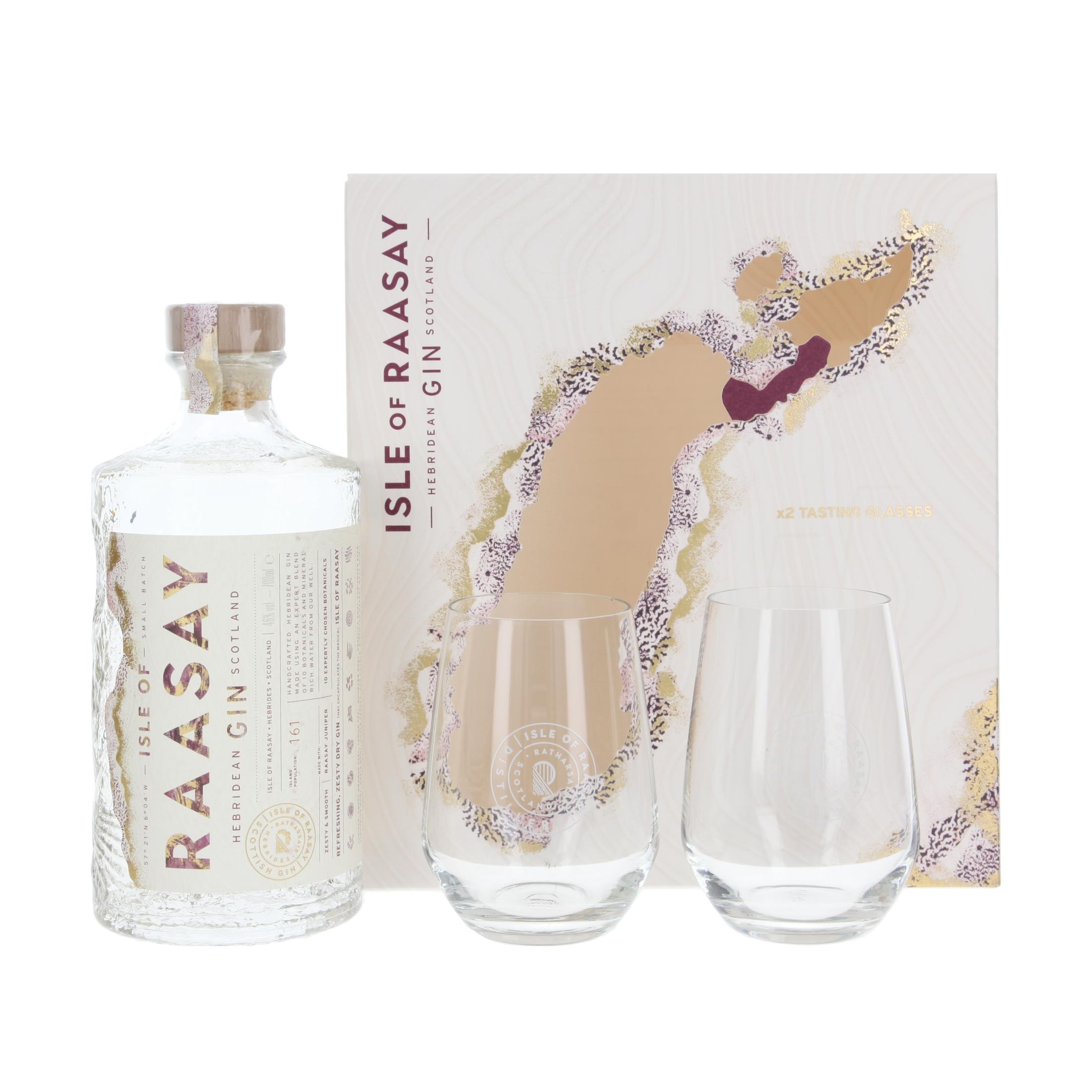 Джин Raasay Hebridean  with 2 glasses 700 ml