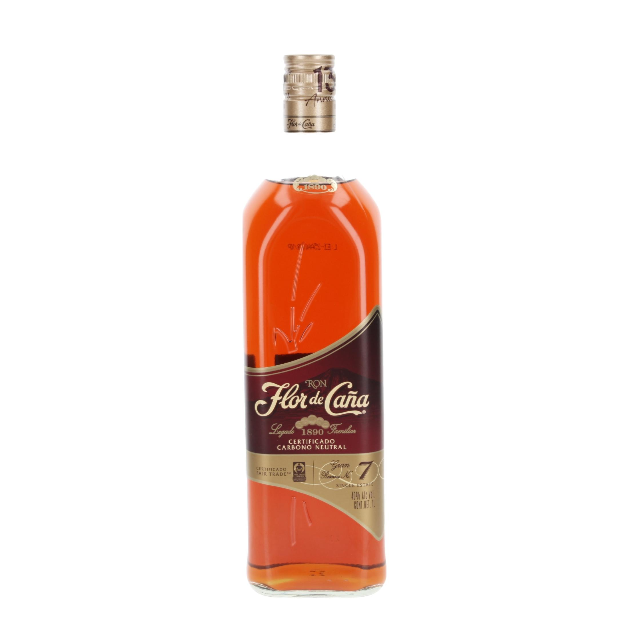 Ром Flor de Caña 7 Gran Reserva  - 1 litre! 1000 ml