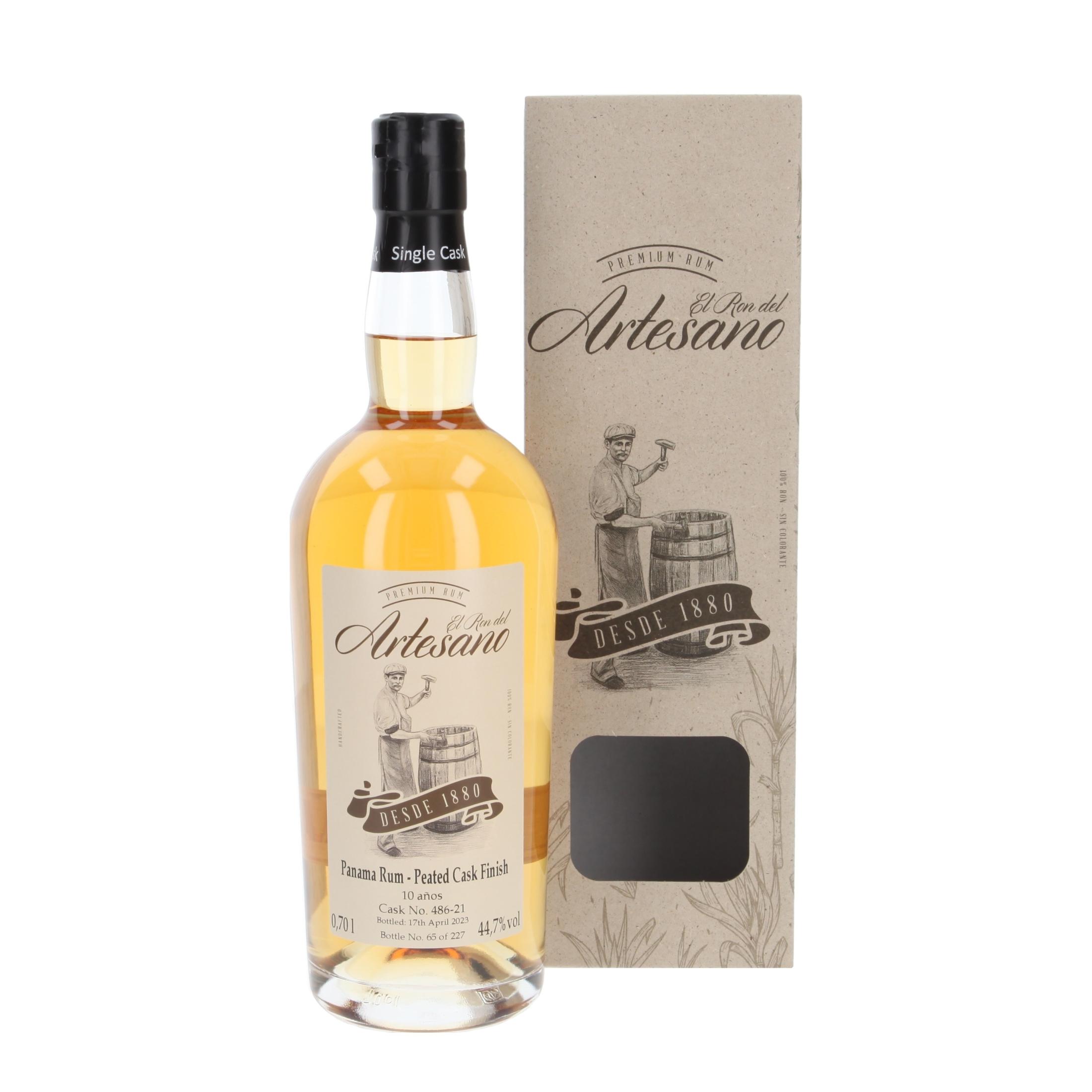 Ром El Ron del Artesano Peated Whisky Cask Finish 10 Years 2023 700 ml