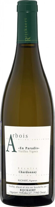 Вино Domaine Rijckaert, "En Paradis" Vieilles Vignes, Arbois AOC 2021 750 ml