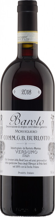 Вино G.B. Burlotto, Barolo "Monvigliero" DOCG 2018 750 ml