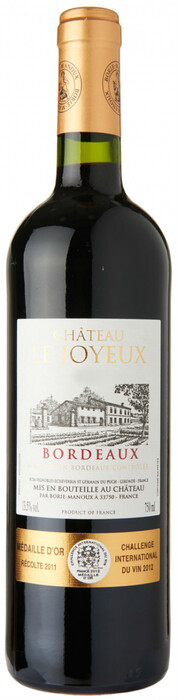 Вино Borie-Manoux, Chateau Le Joyeux, Bordeaux AOC 2016 750 ml