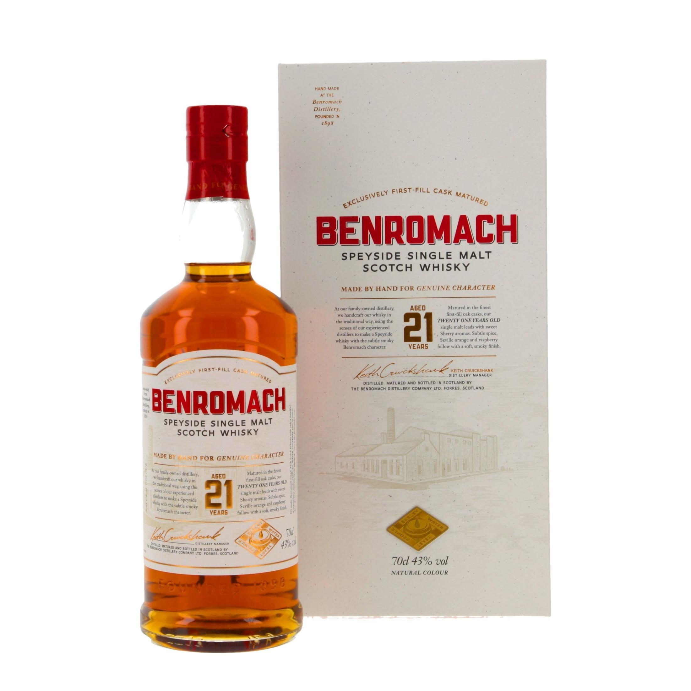 Виски Benromach 21 Лет 700 ml