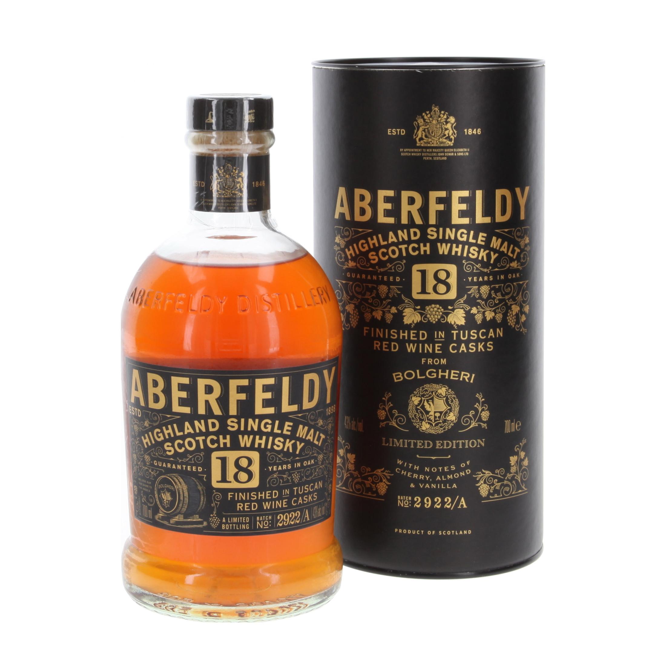 Виски Aberfeldy Bolgheri 18 Лет 700 ml