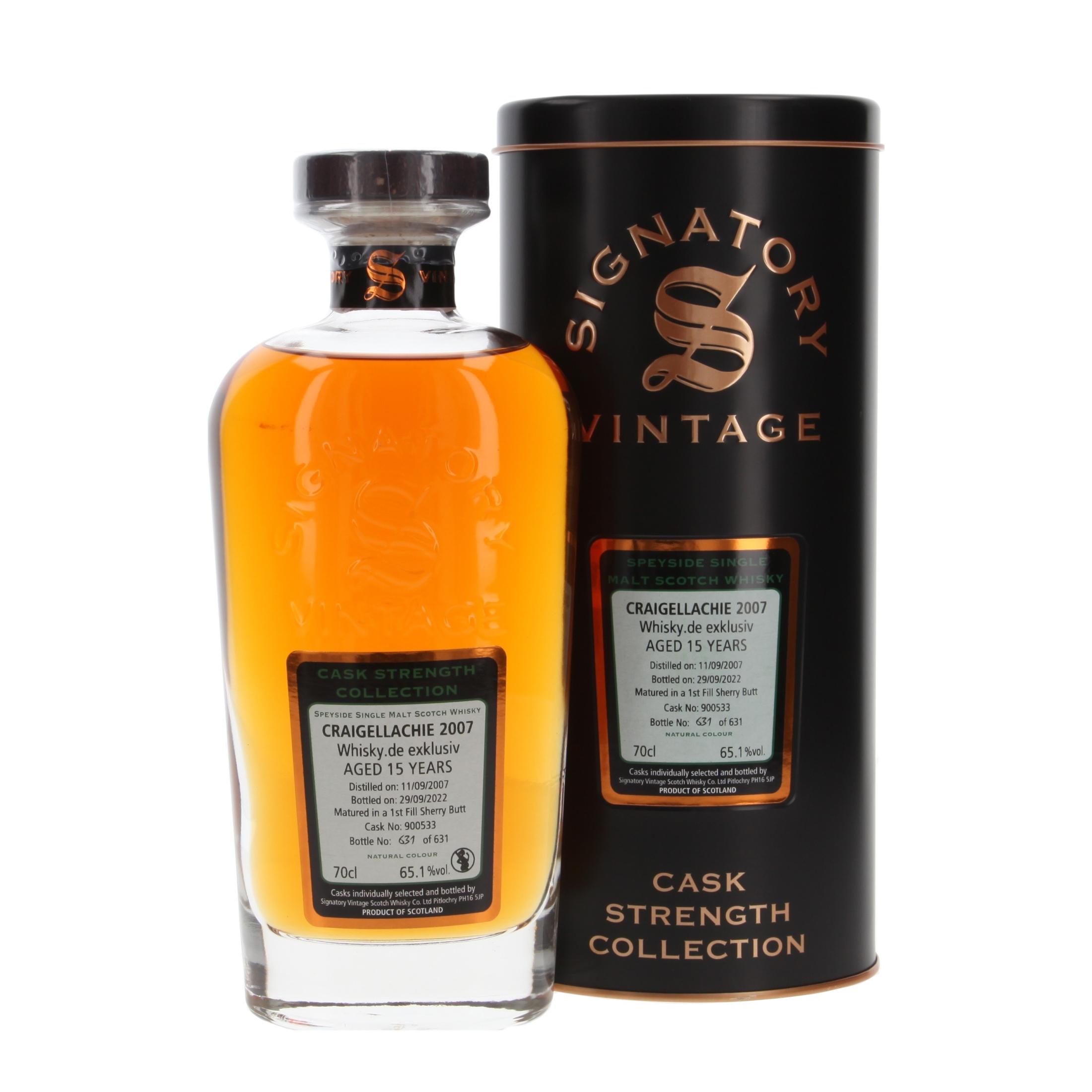 Виски Craigellachie 'Whisky.de exclusive' Cask Strength Collection 15 Лет 2007/2022 700 ml