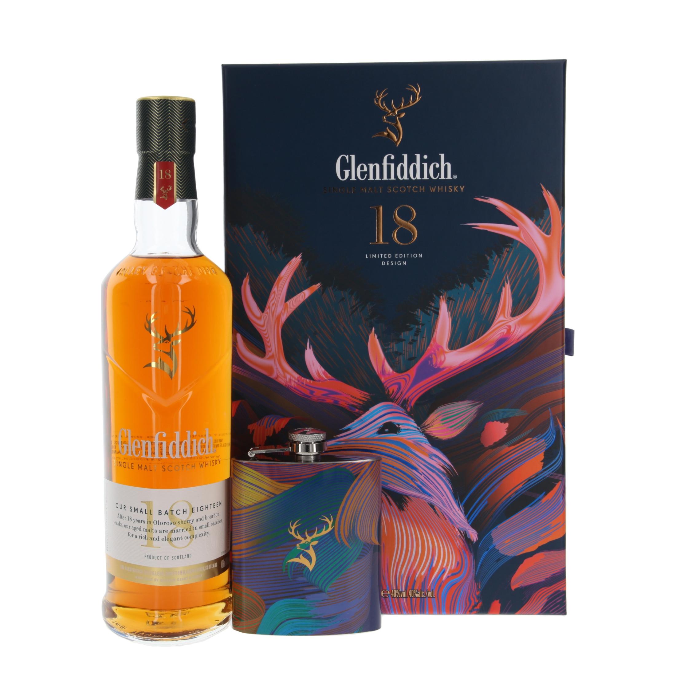 Виски Glenfiddich Our Small Batch Eighteen with Pocket Bottle 18 Лет 700 ml