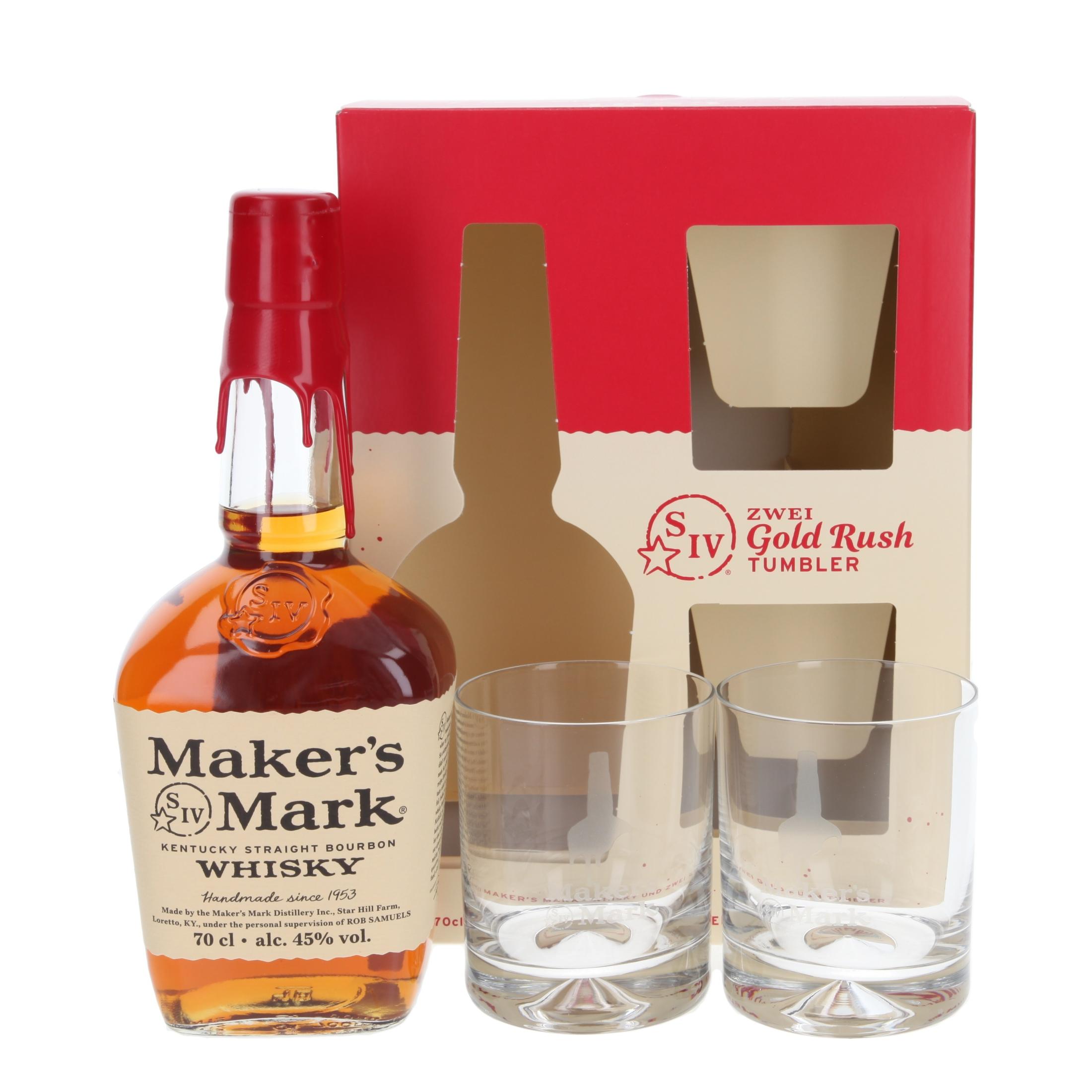 Виски Maker's Mark with 2 glasses 700 ml