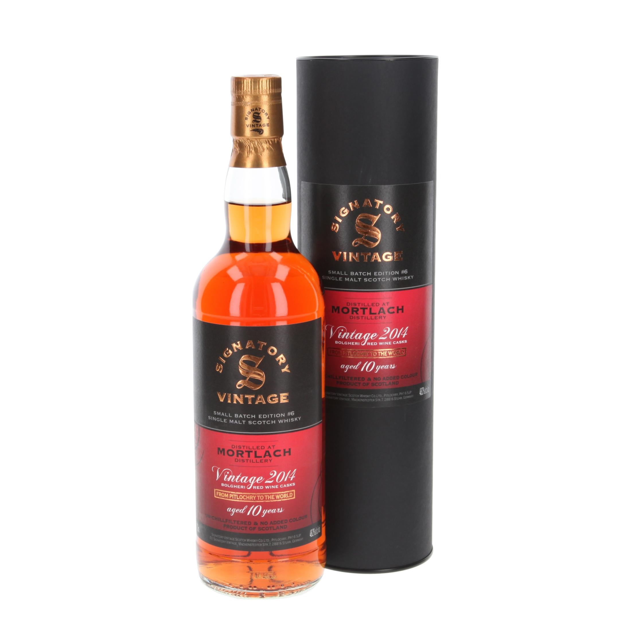Виски Mortlach Vintage Small Batch No. 6 10 Лет 2014/2024 700 ml