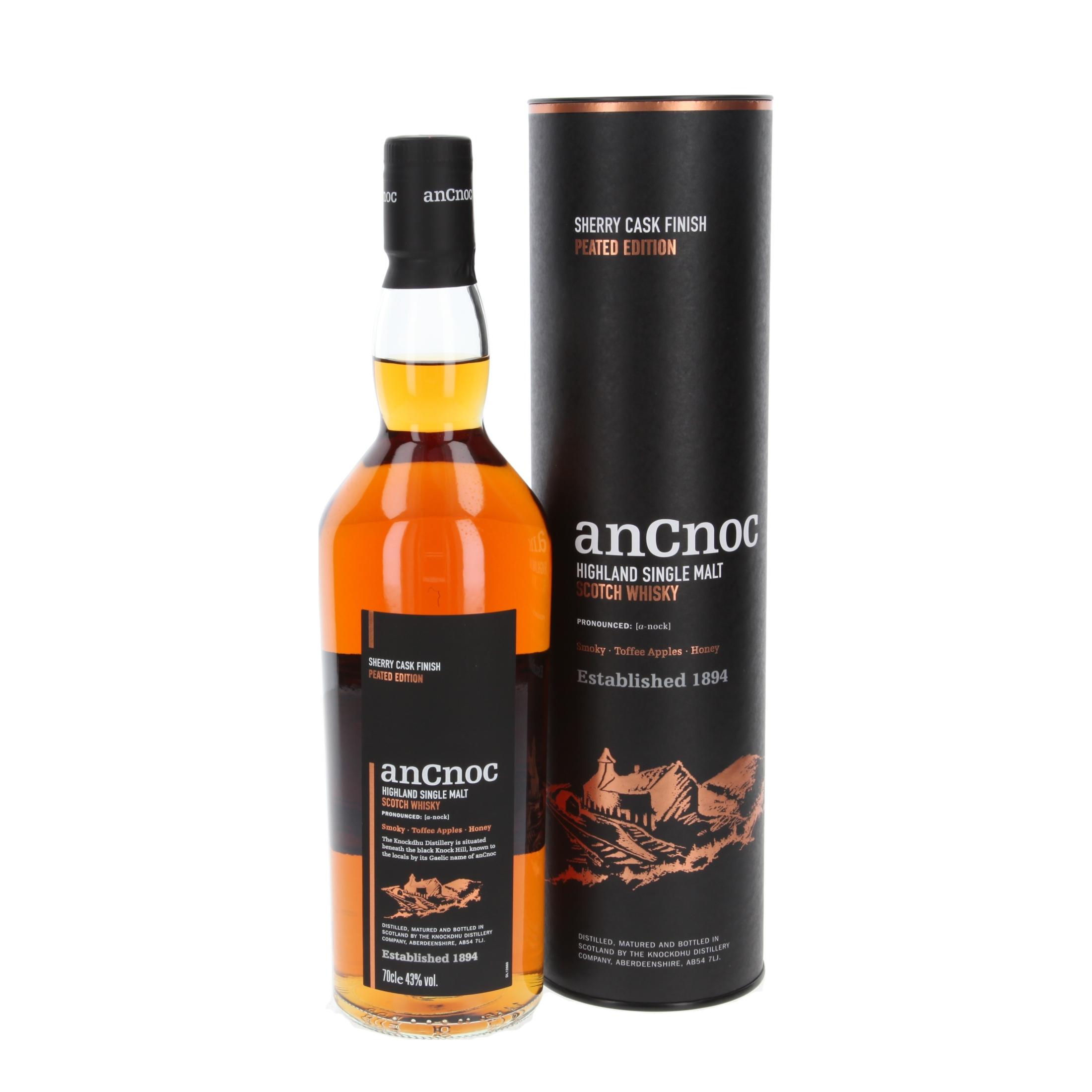 Виски AnCnoc Peated Sherry Cask Finish 700 ml