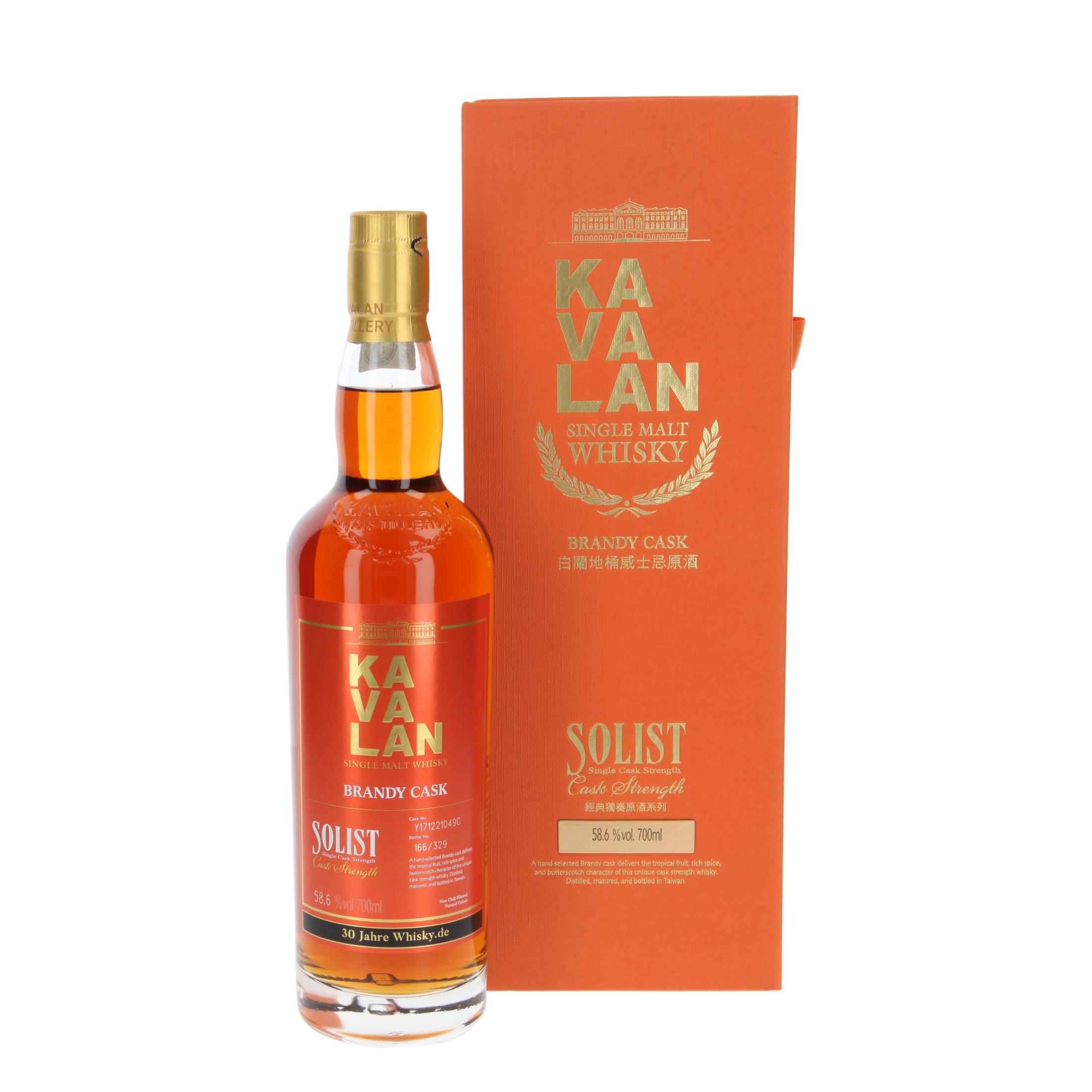 Виски Kavalan Solist Brandy Cask - '30 years Whisky.de' 700 ml
