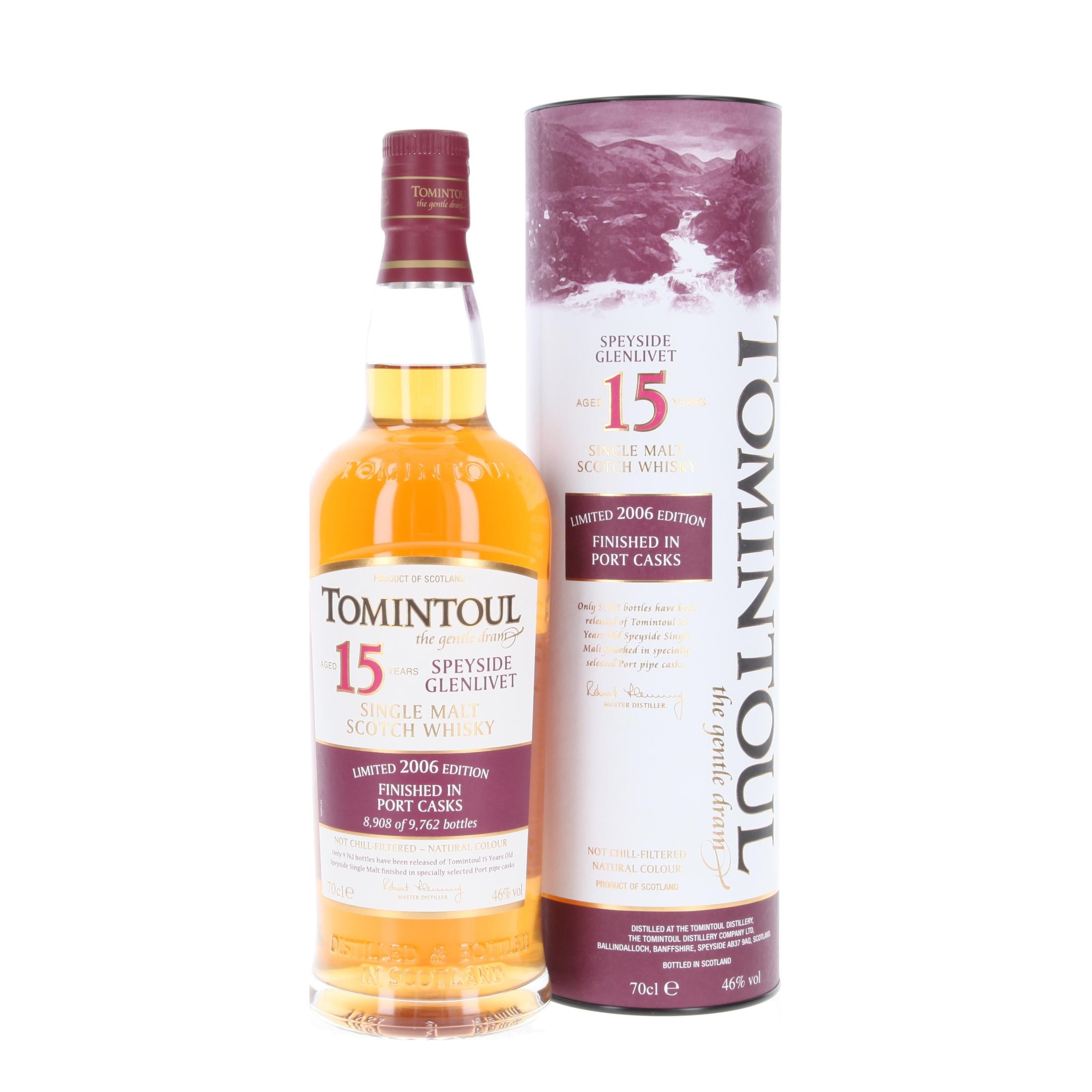 Виски Tomintoul Port Cask Finish 15 Лет 2006/ 700 ml