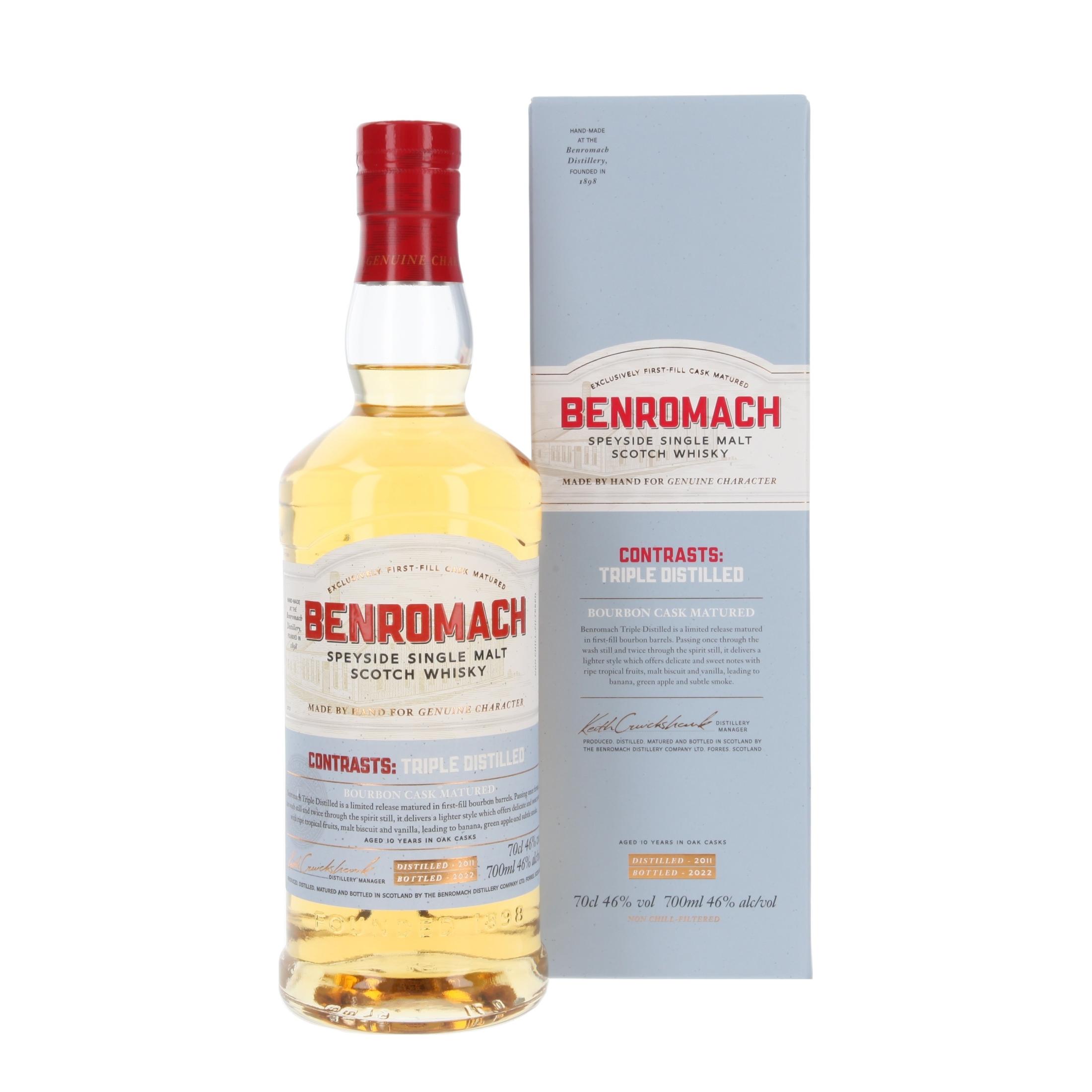 Виски Benromach Contrasts: Triple Distilled 10 Лет 2011/2022 700 ml