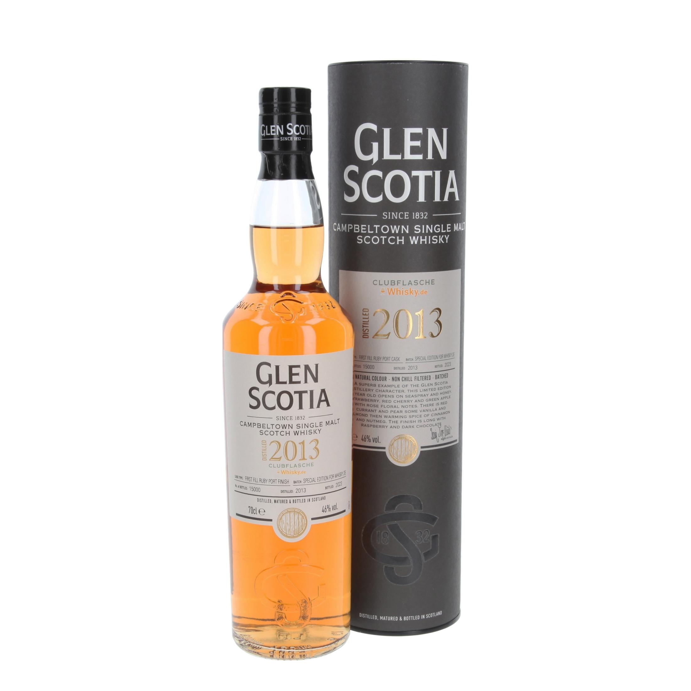 Виски Glen Scotia First Fill Ruby Port Cask Finish - former club bottle from 2023/2024 10 Лет 2013/2023 700 ml