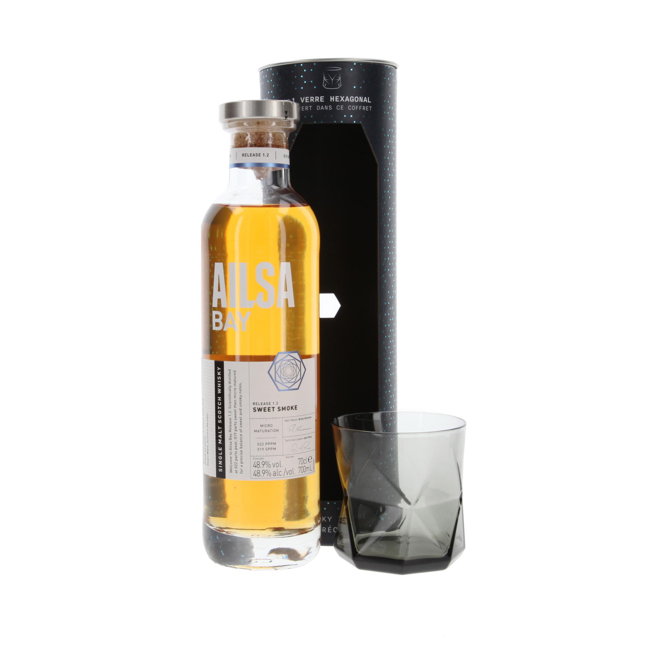 Виски Ailsa Bay - Sweet Smoke with Glass 700 ml