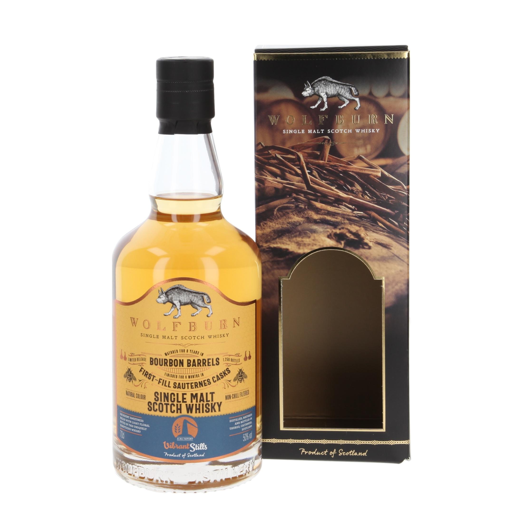Виски Wolfburn Vibrant Stills First-Fill Sauternes Cask 8 Лет 2016/2024 700 ml