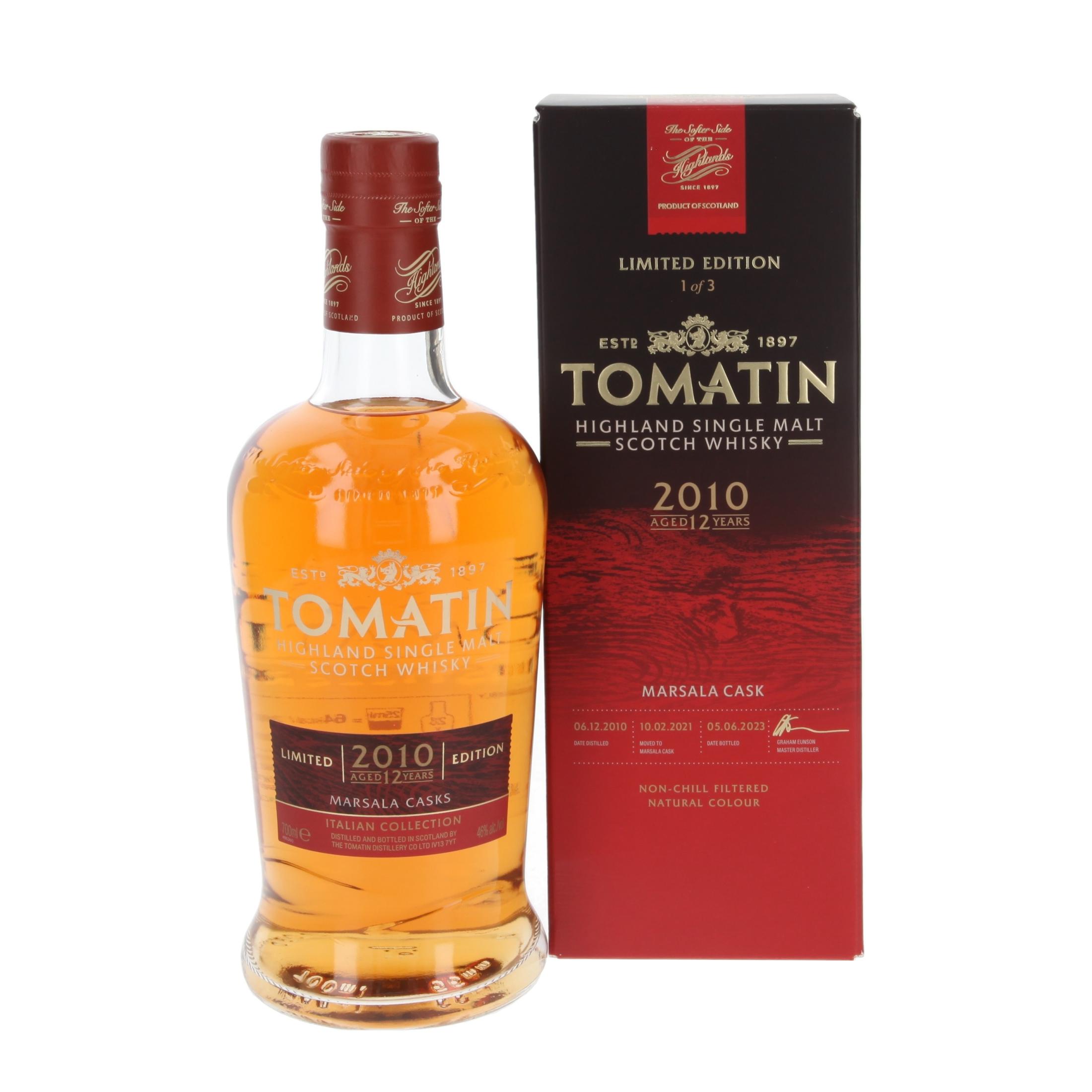 Виски Tomatin Marsala - Italian Collection 12 Лет 2010/2023 700 ml
