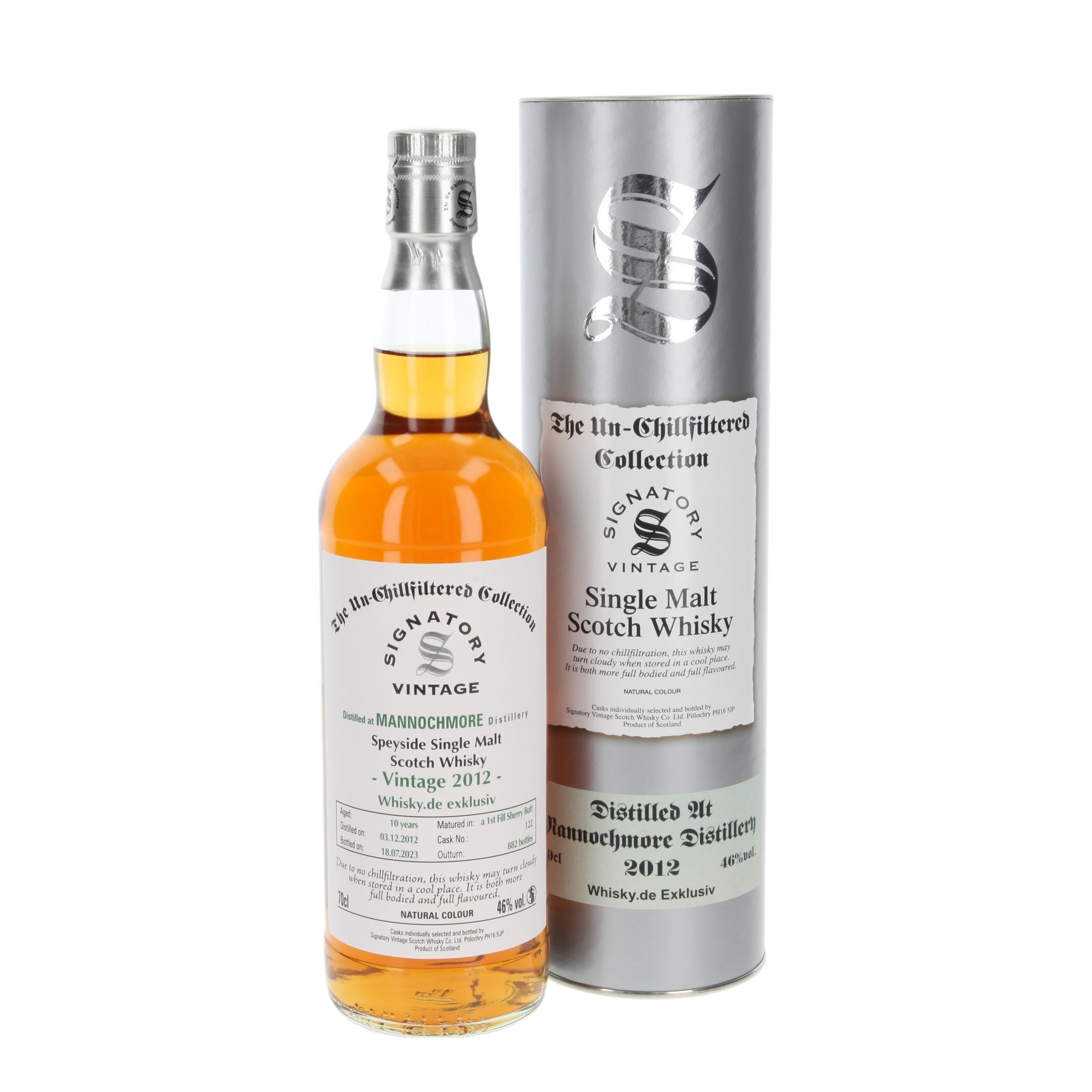Виски Mannochmore 'Whisky.de exclusive' 10 Лет 2012/2023 700 ml