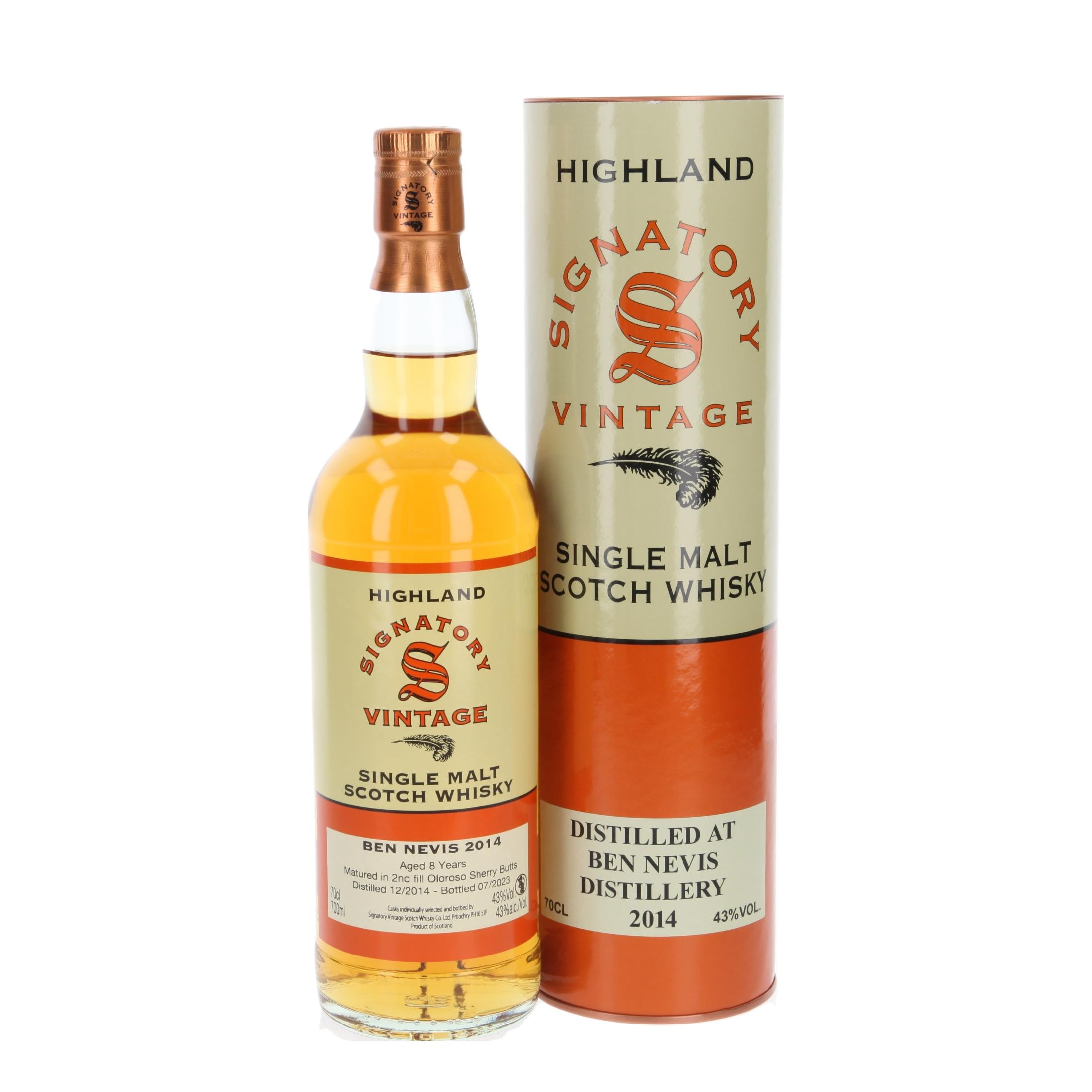 Виски Ben Nevis Signatory Vintage 8 Лет 2014/2023 700 ml