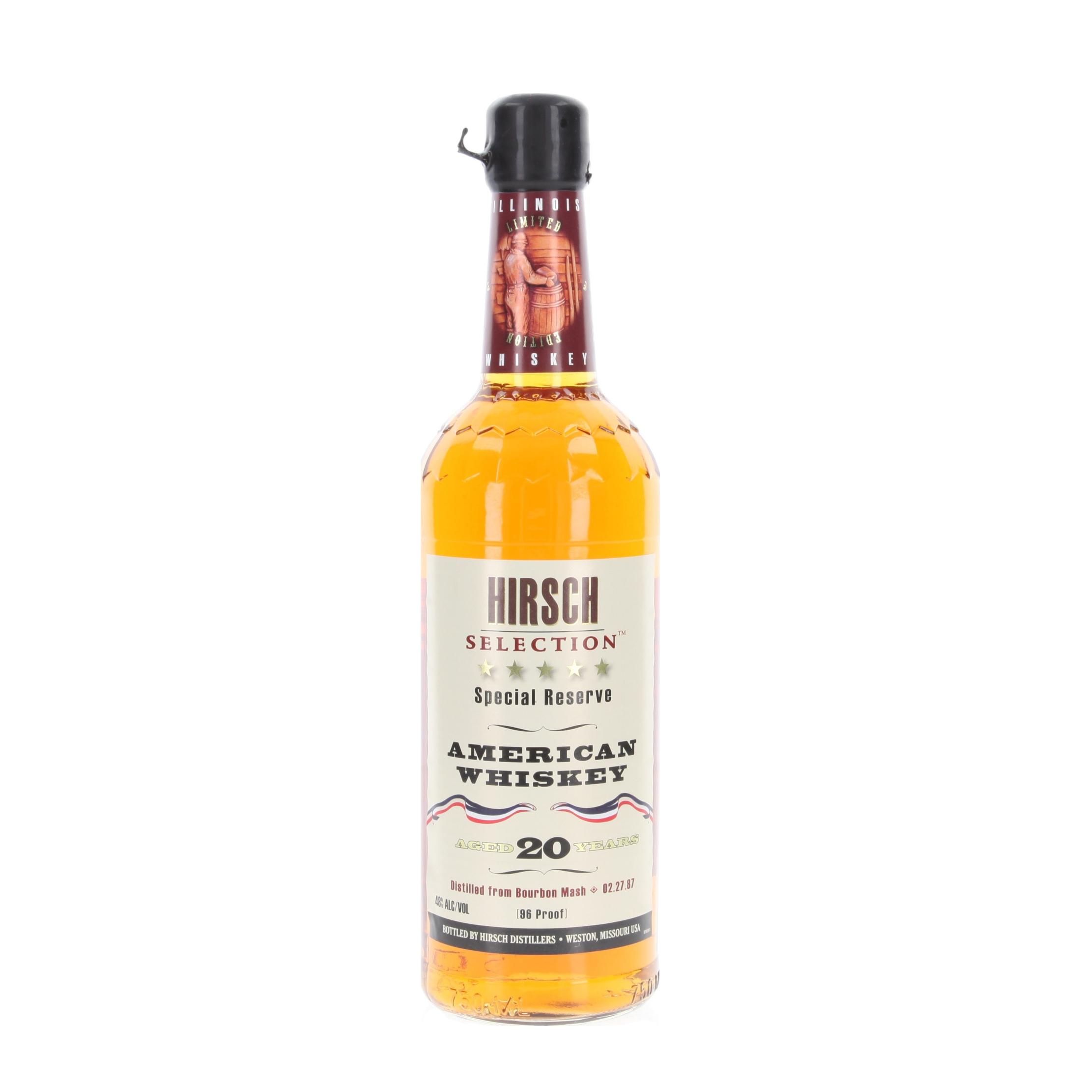 Виски Hirsch Selection American Whiskey 20 Лет 1987/ 700 ml