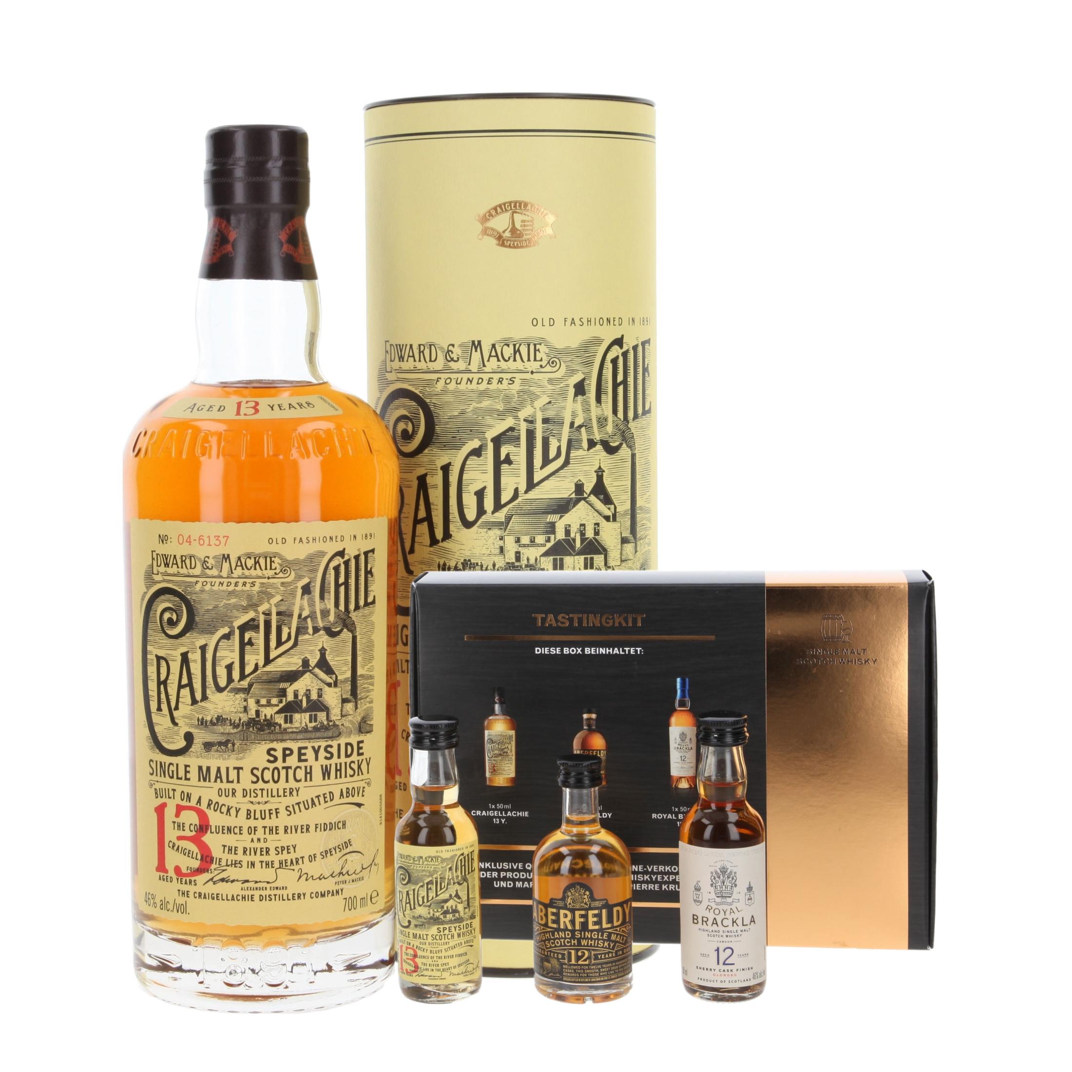 Виски Craigellachie incl. miniature assortment tasting kit 850 ml