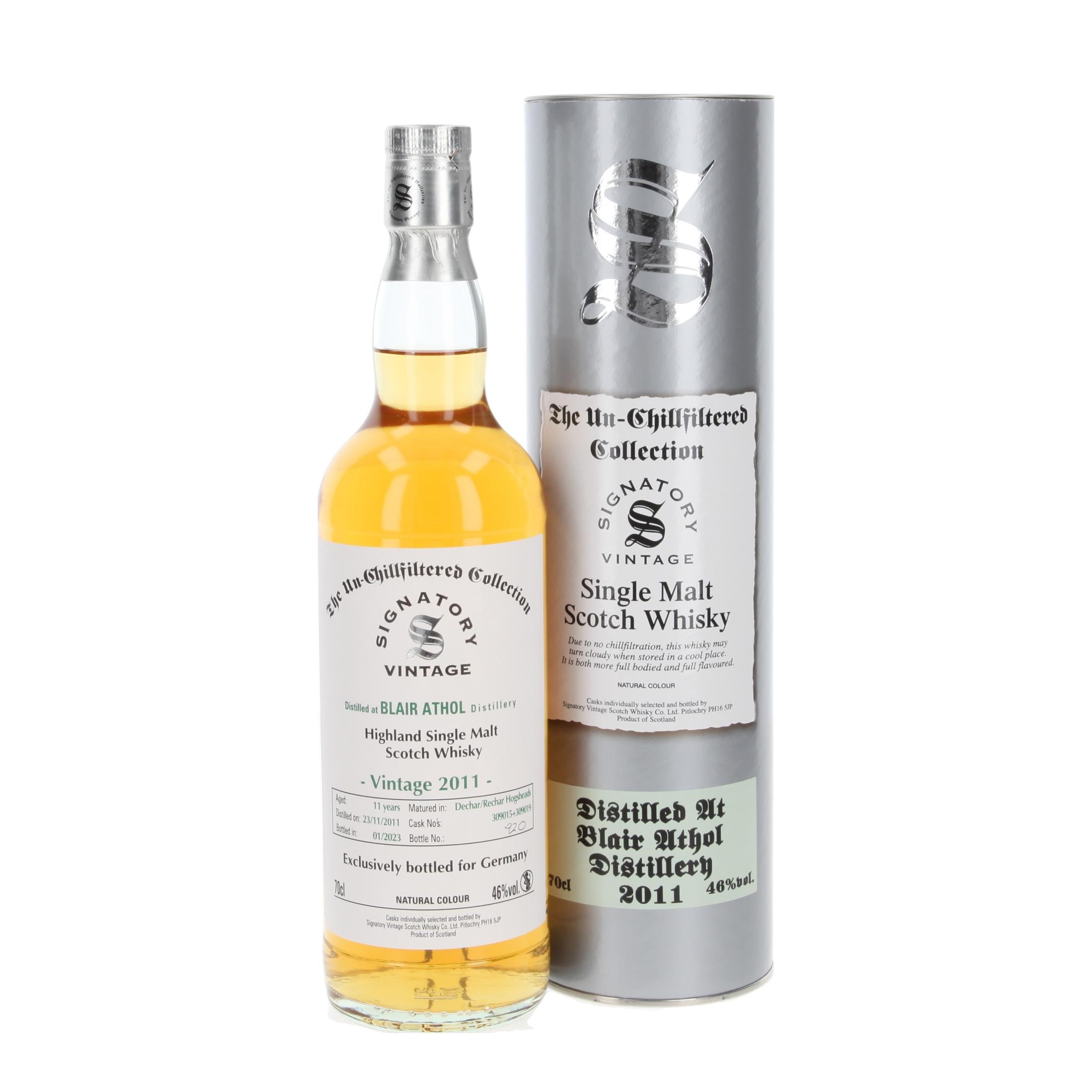 Виски Blair Athol Un-Chillfiltered Collection 11 Лет 2011/2023 700 ml