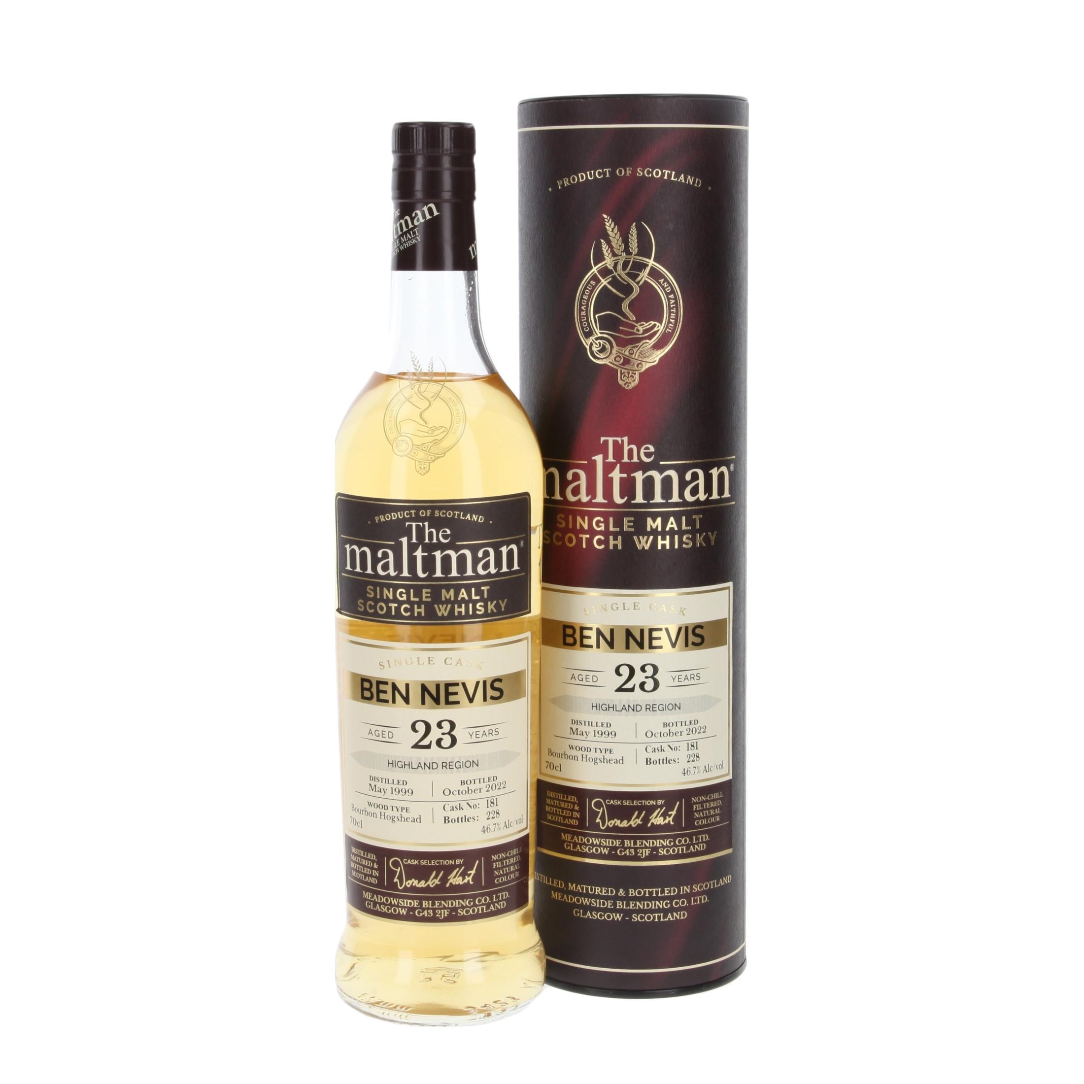 Виски Ben Nevis The Maltman 23 Лет 1999/2022 700 ml