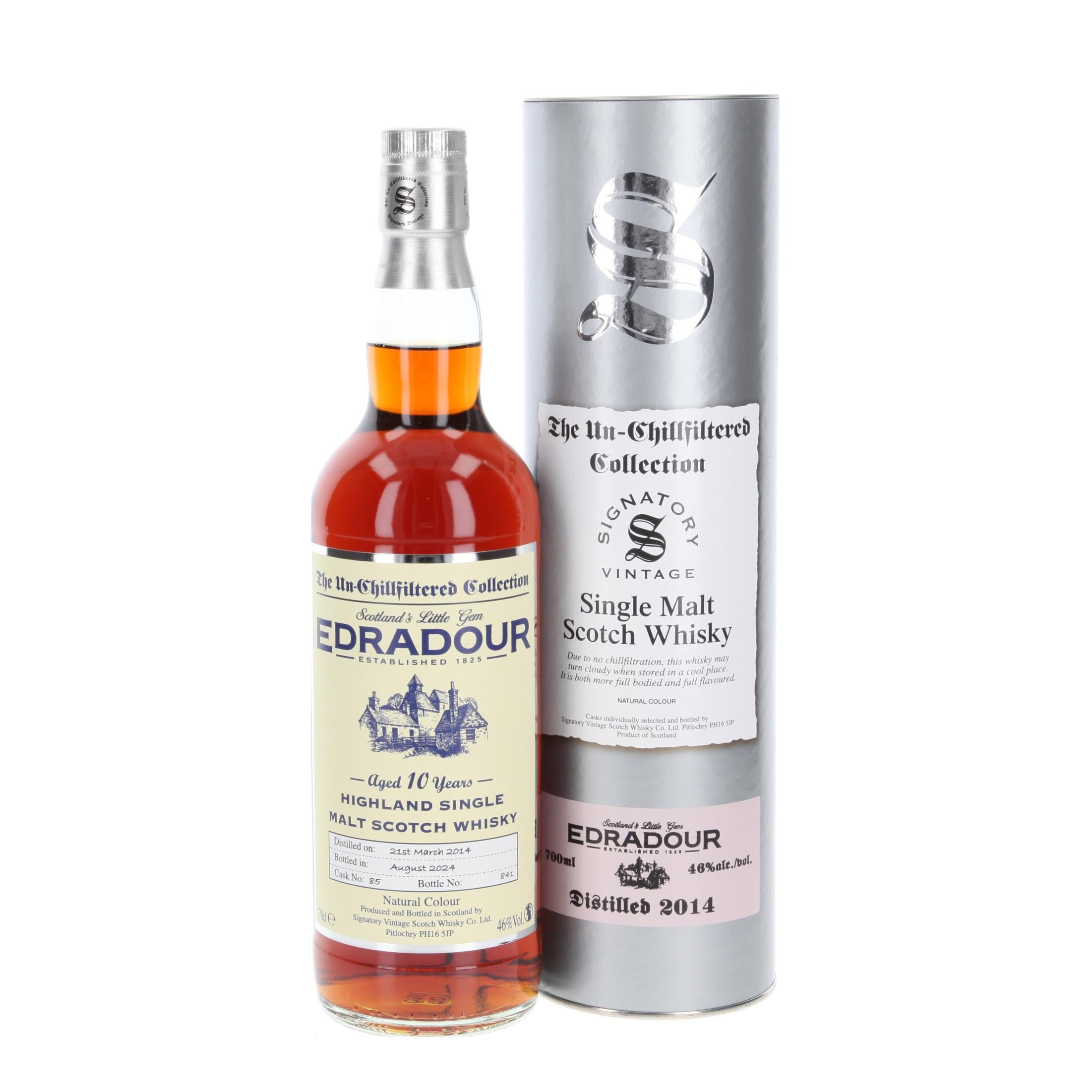 Виски Edradour Un-Chillfiltered Collection 'Whisky.de exclusive' 10 Лет 2014/2024 700 ml