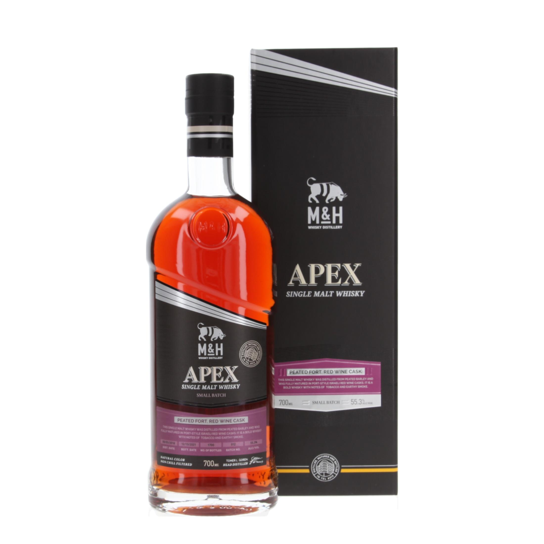 Виски M&H Apex Peated Fortified Red Wine 2018/2021 700 ml