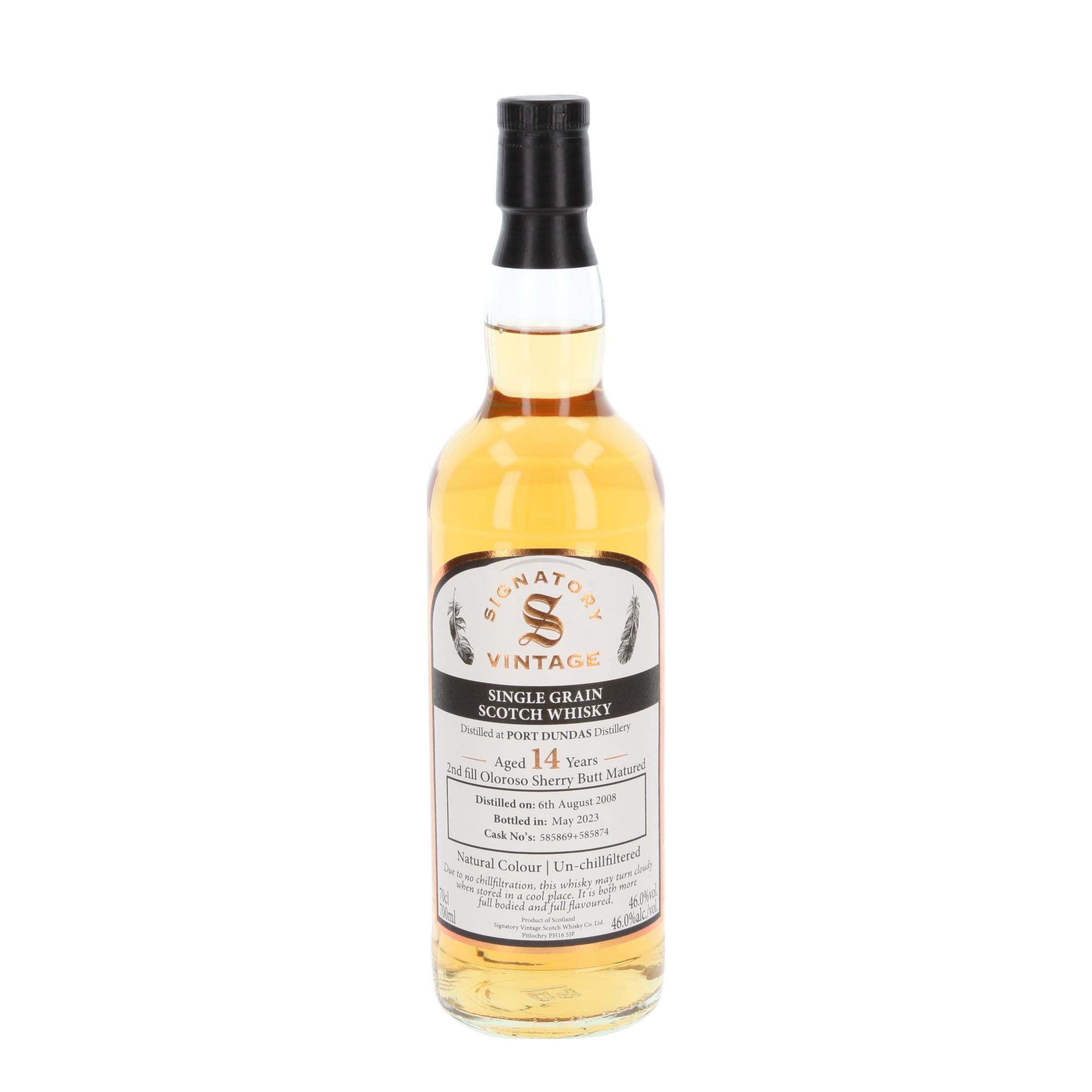 Виски Port Dundas Second Fill Oloroso Sherry Butts 14 Лет 2008/2023 700 ml