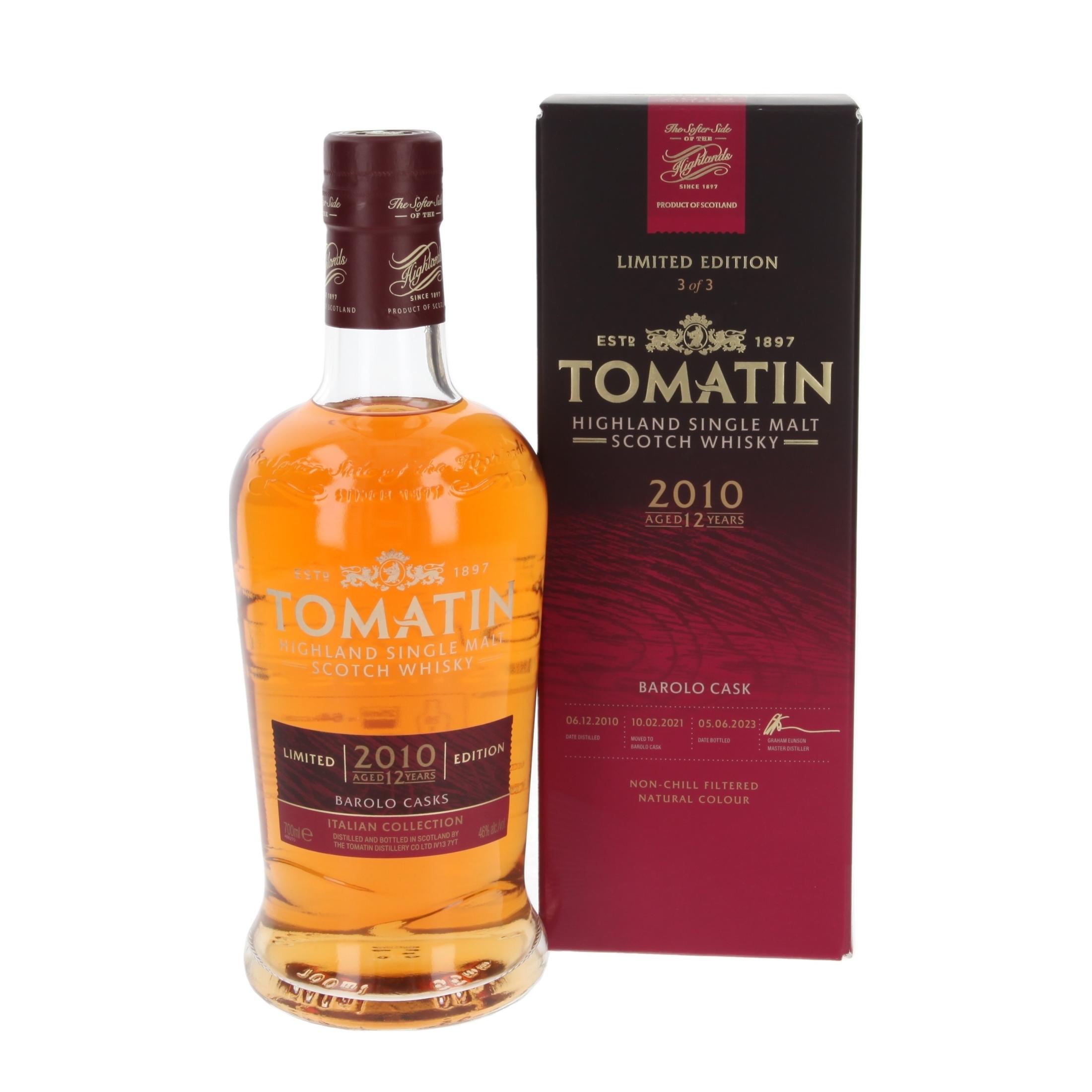 Виски Tomatin Barolo - Italian Collection 12 Лет 2010/2023 700 ml