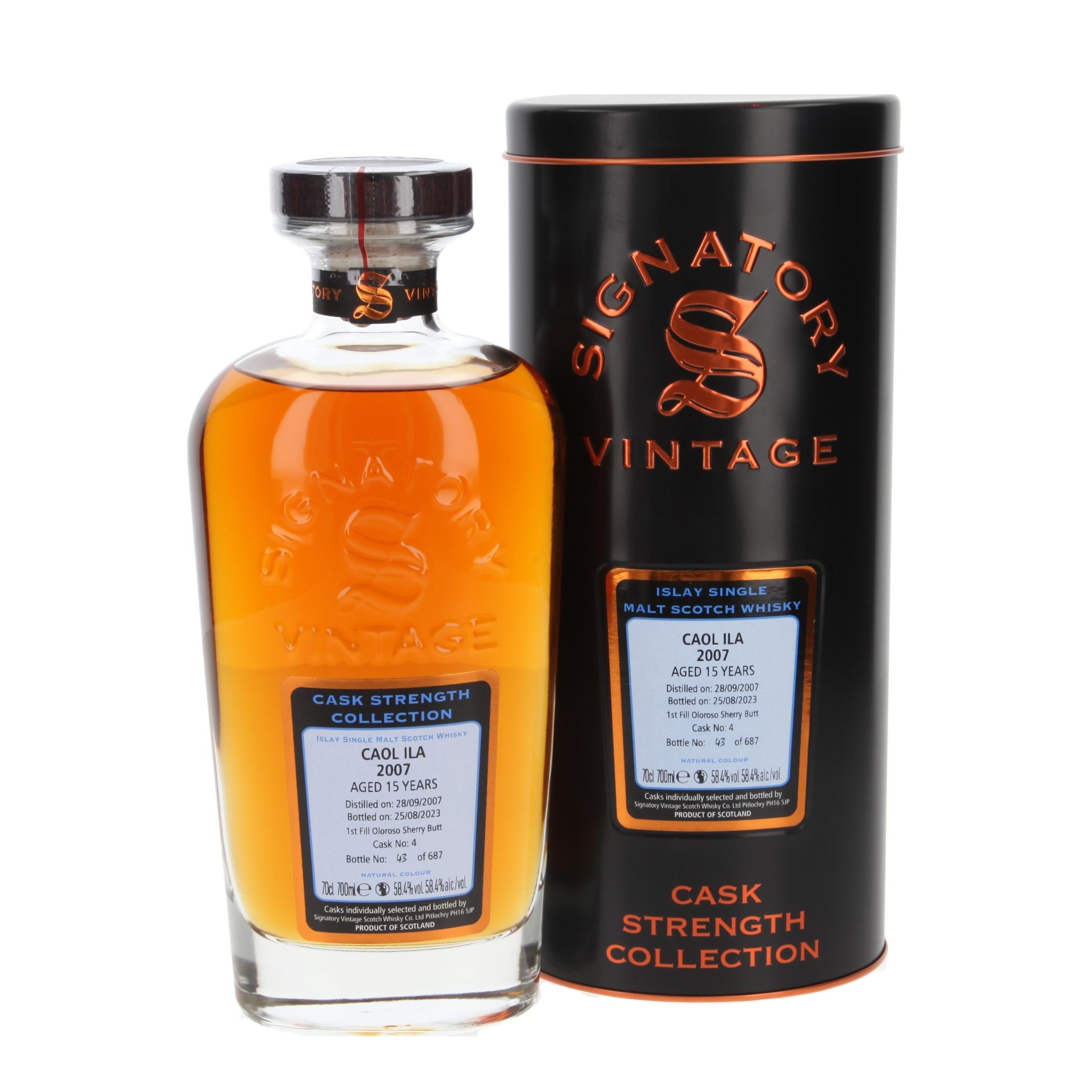 Виски Caol Ila Cask Strength - First Fill Oloroso Sherry Butt 15 Лет 2007/2023 700 ml