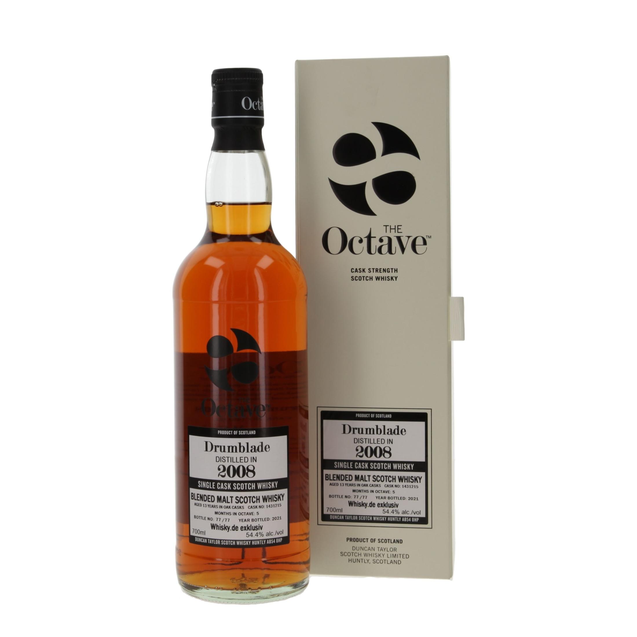 Виски Drumblade Whisky.de exclusive Octave 13 Лет 2008/2021 700 ml