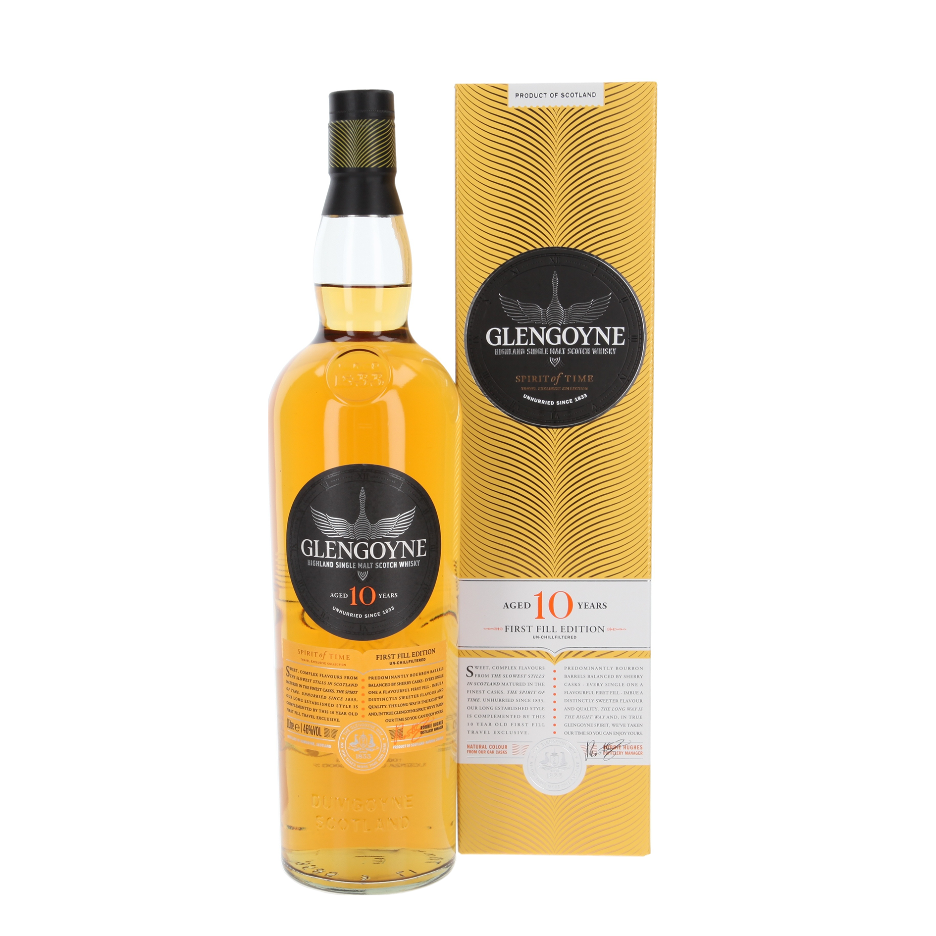 Виски Glengoyne Spirit of Time - First Fill Collection 10 Лет 1000 ml