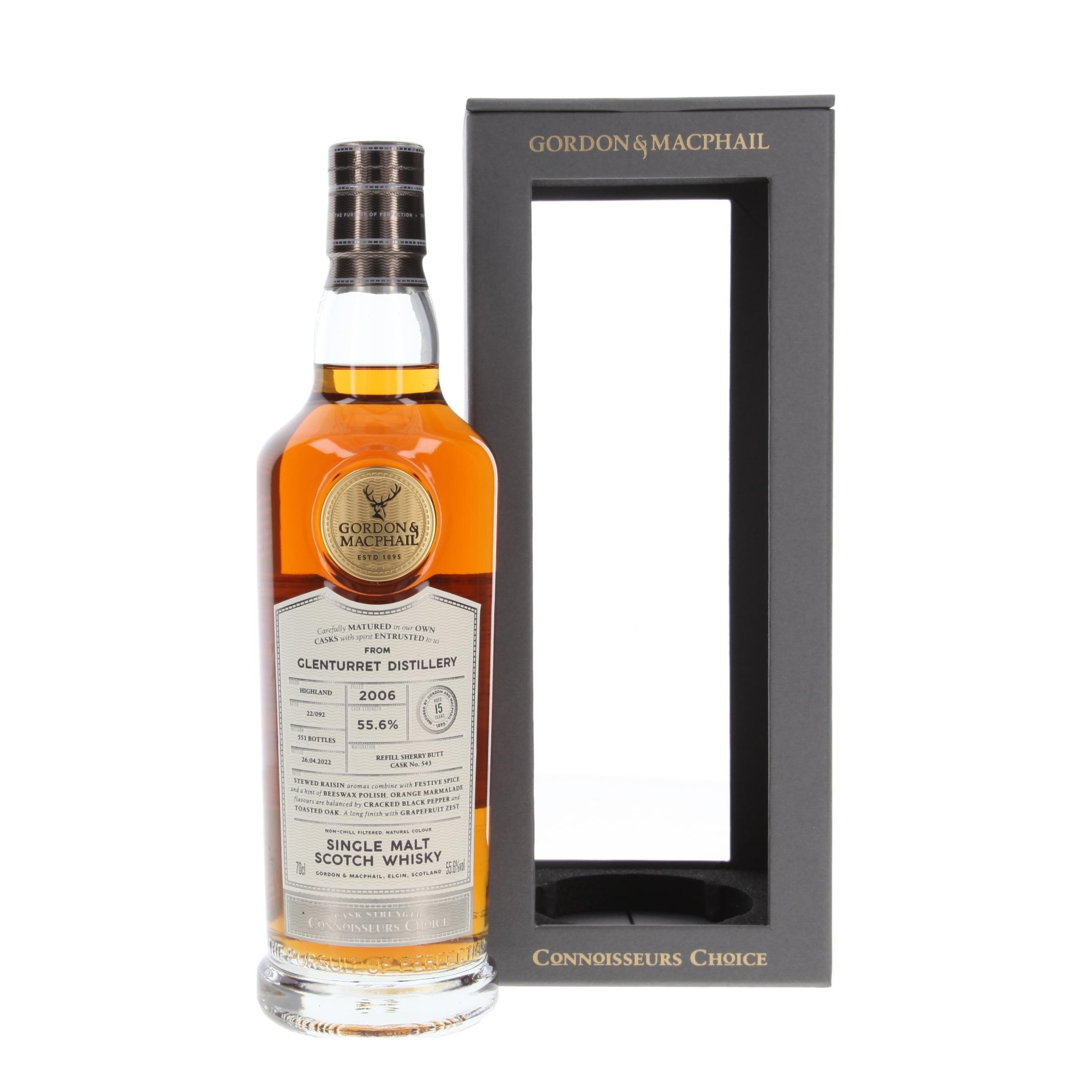 Виски Glenturret Refill Sherry Butt Connoisseurs Choice - Cask Strength 15 Лет 2006/2022 700 ml