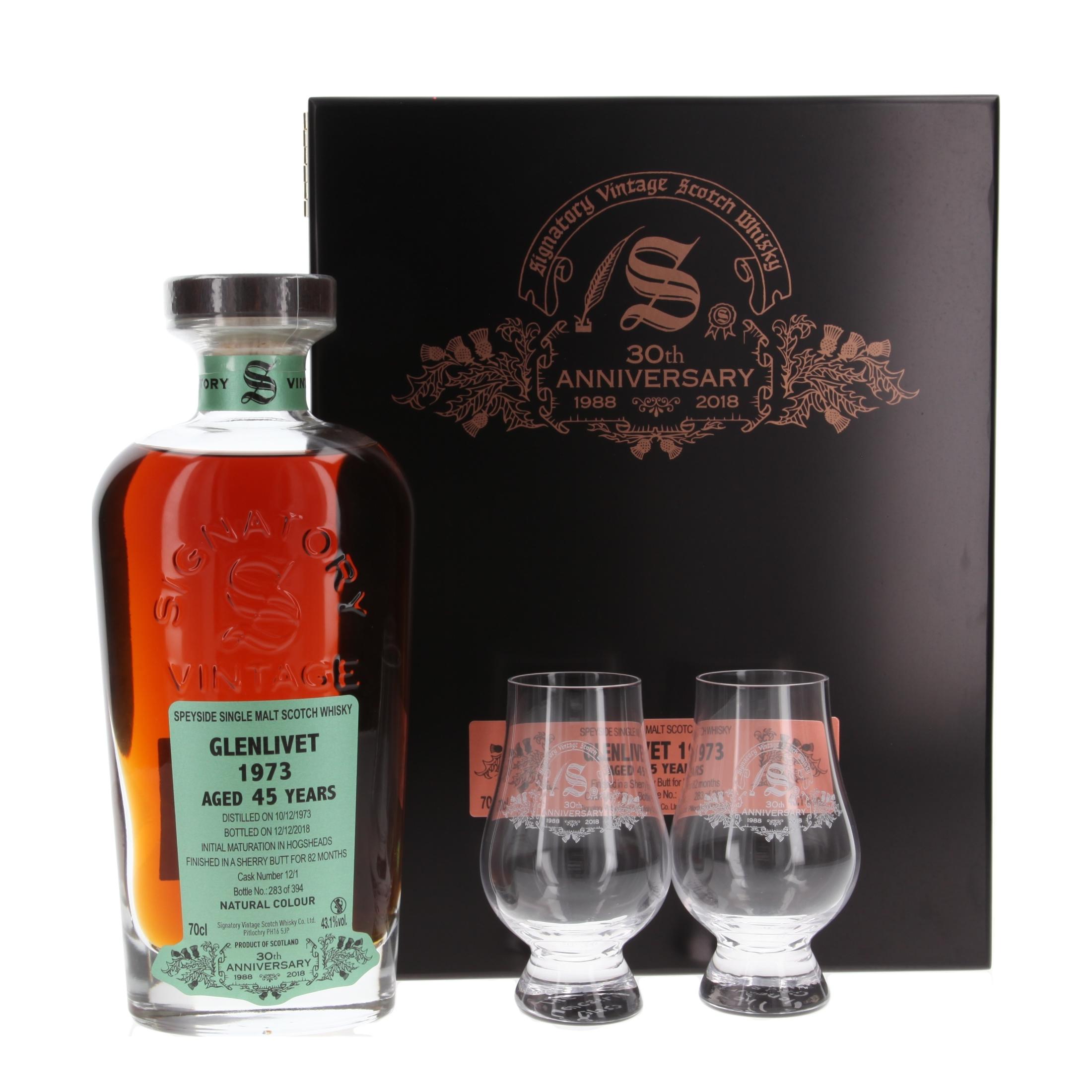 Виски Glenlivet 30th Anniversary 45 Лет 1973/2018 700 ml