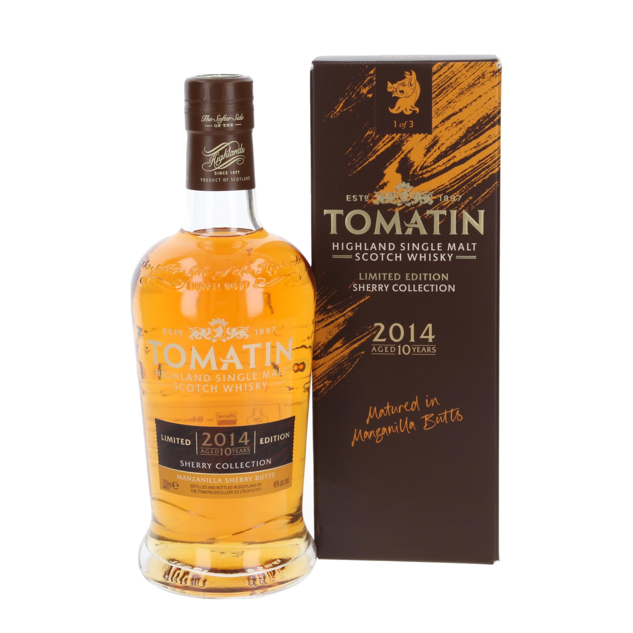 Виски Tomatin Manzanilla Sherry Butts - The Sherry Collection 10 Лет 2014/2024 700 ml