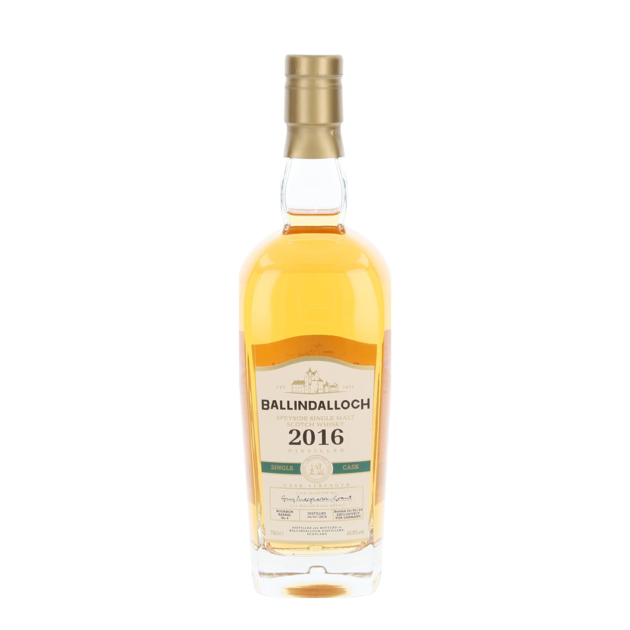 Виски Ballindalloch Bourbon Barrel 8 Лет 2016/2024 700 ml