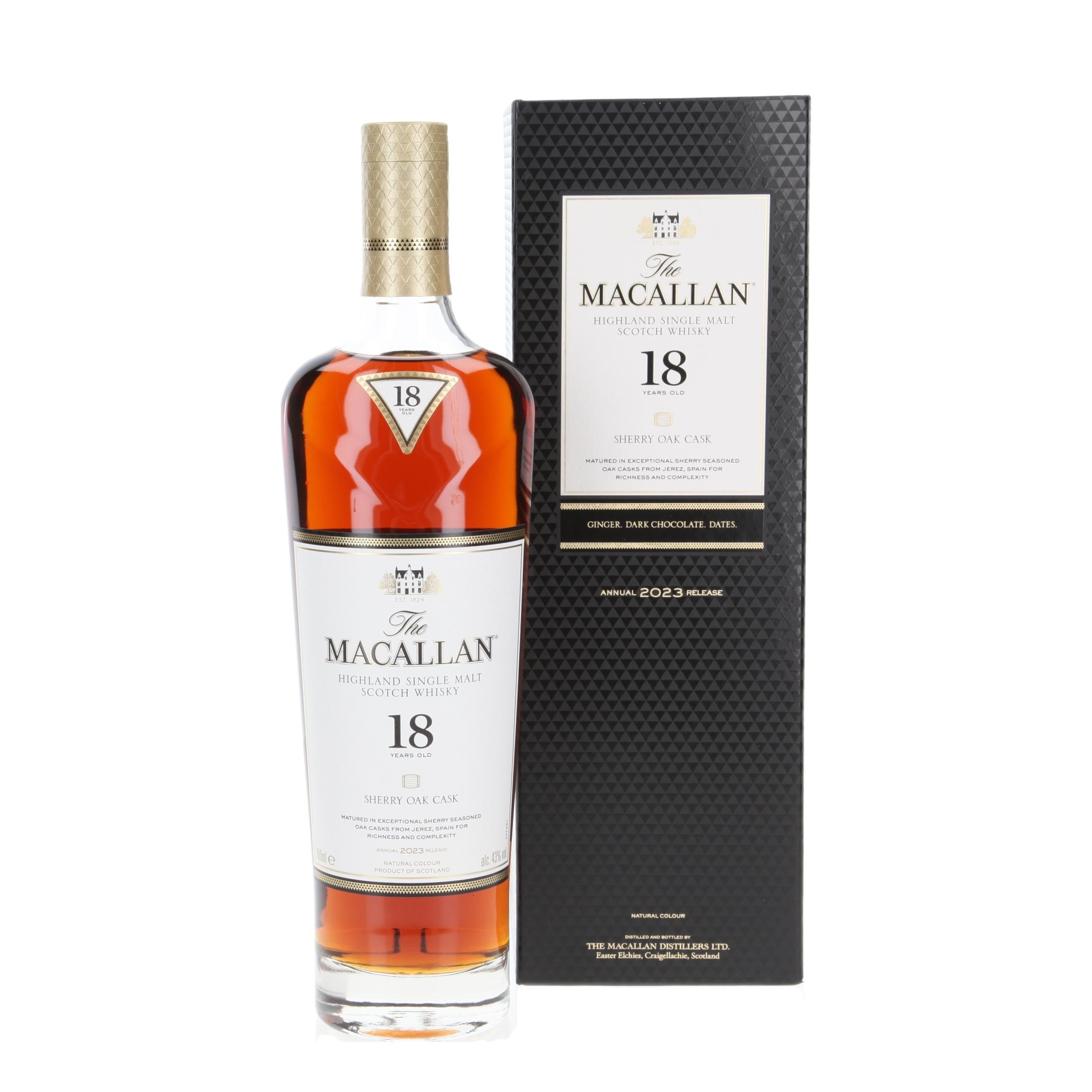 Виски Macallan Sherry Oak 18 Лет 2023 700 ml