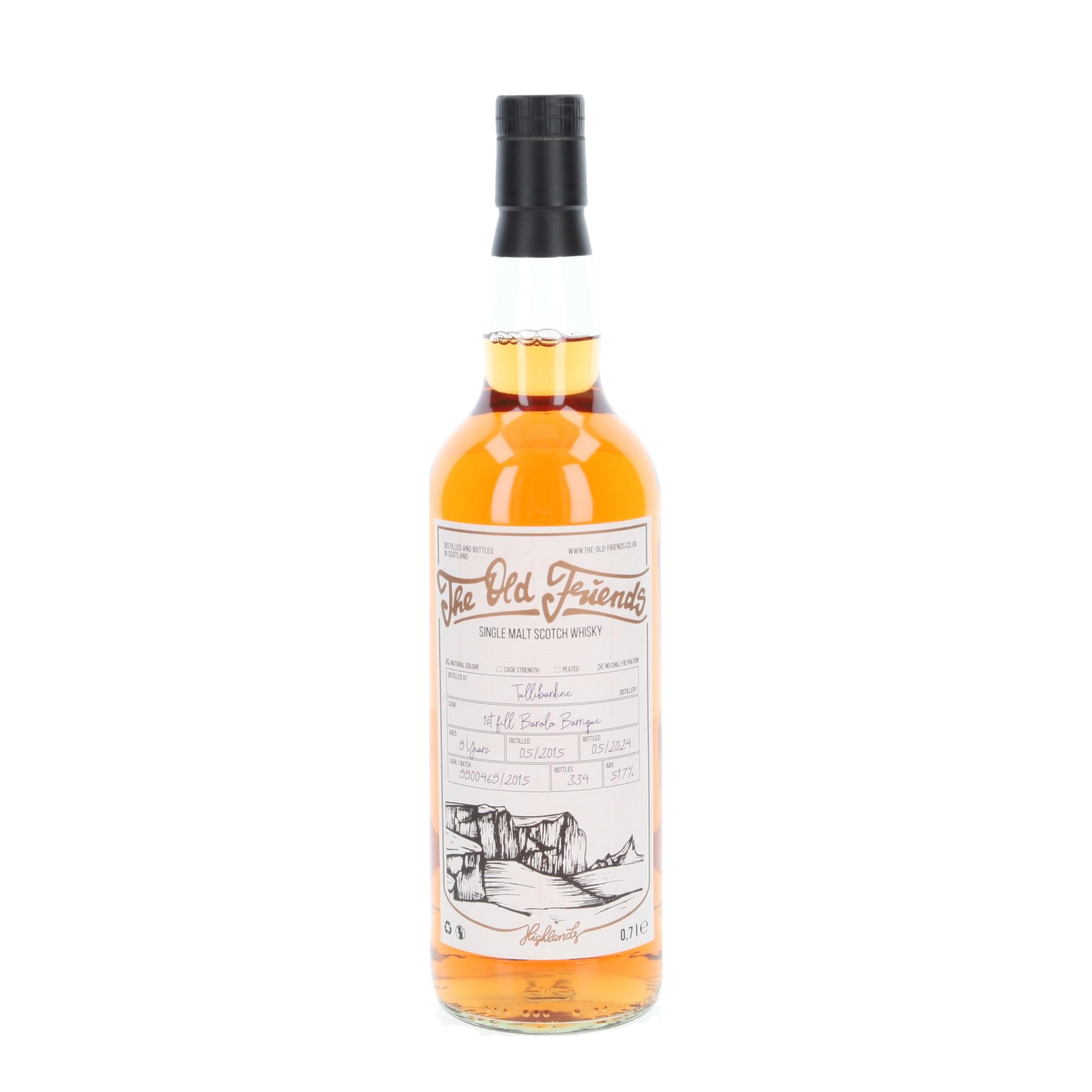 Виски Tullibardine The Old Friends First Fill Barolo Barrique 9 Лет 2015/2024 700 ml