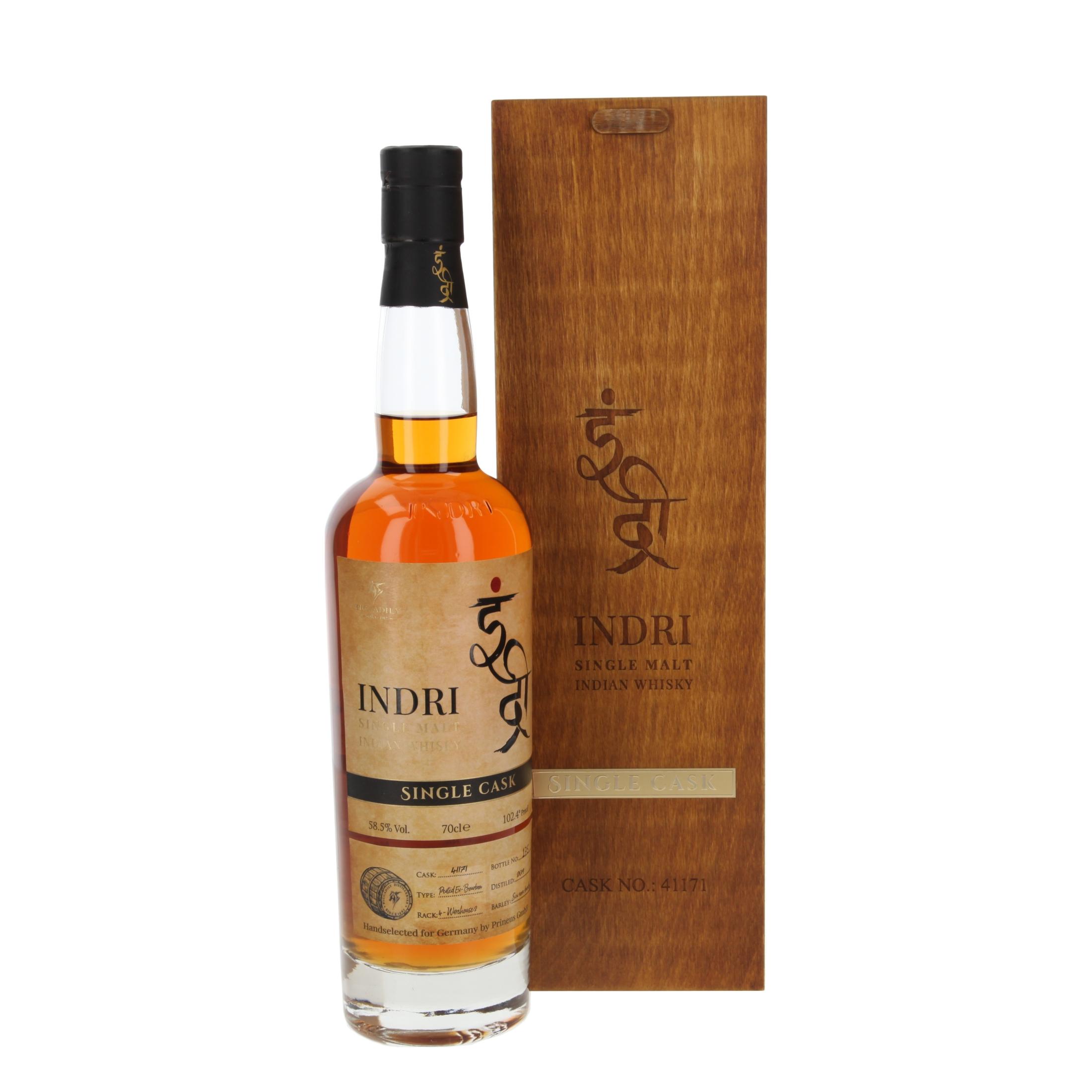 Виски Indri Single Cask Peated Bourbon 5 Лет 2024 700 ml