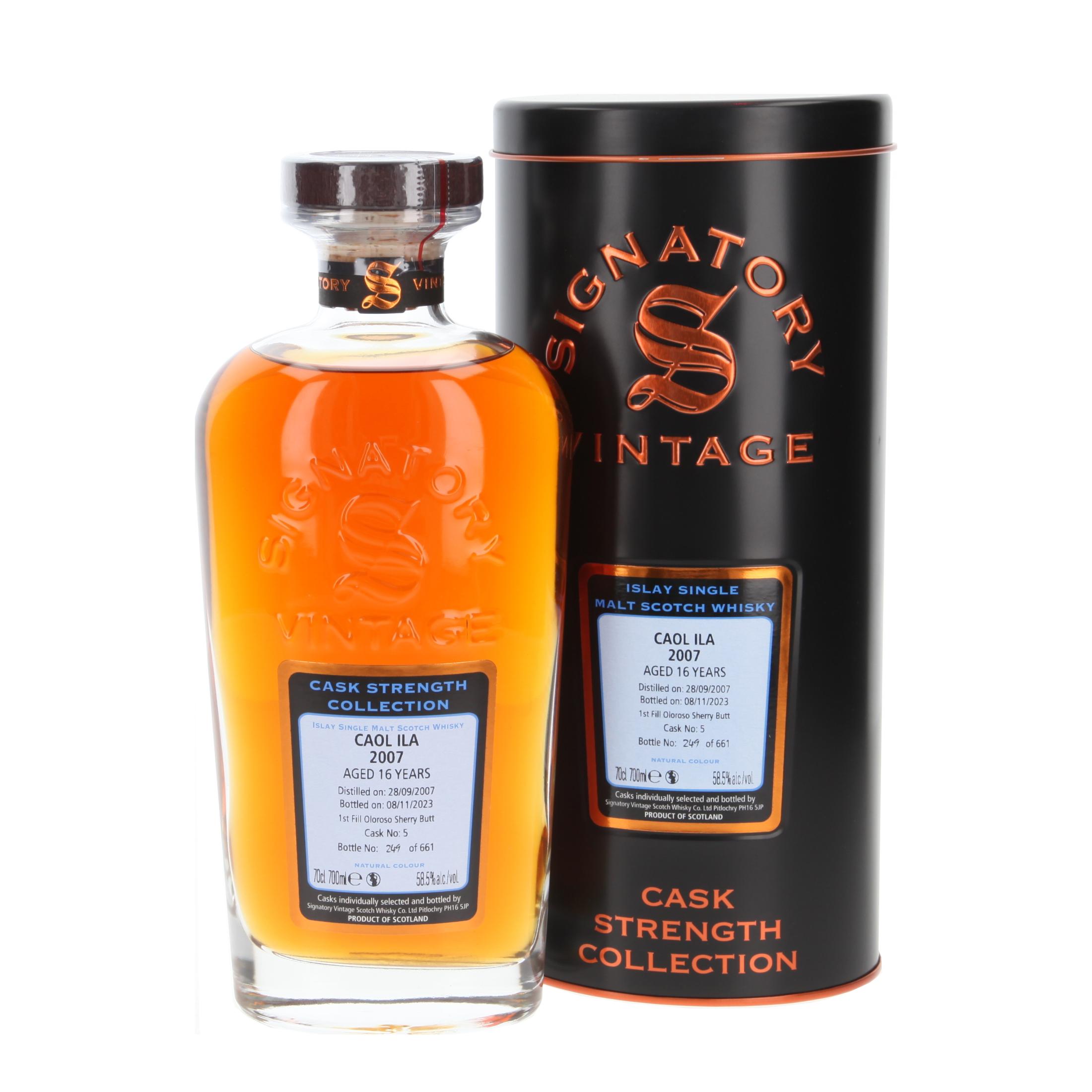 Виски Caol Ila Cask Strength - First Fill Oloroso Sherry Butt 16 Лет 2007/2023 700 ml