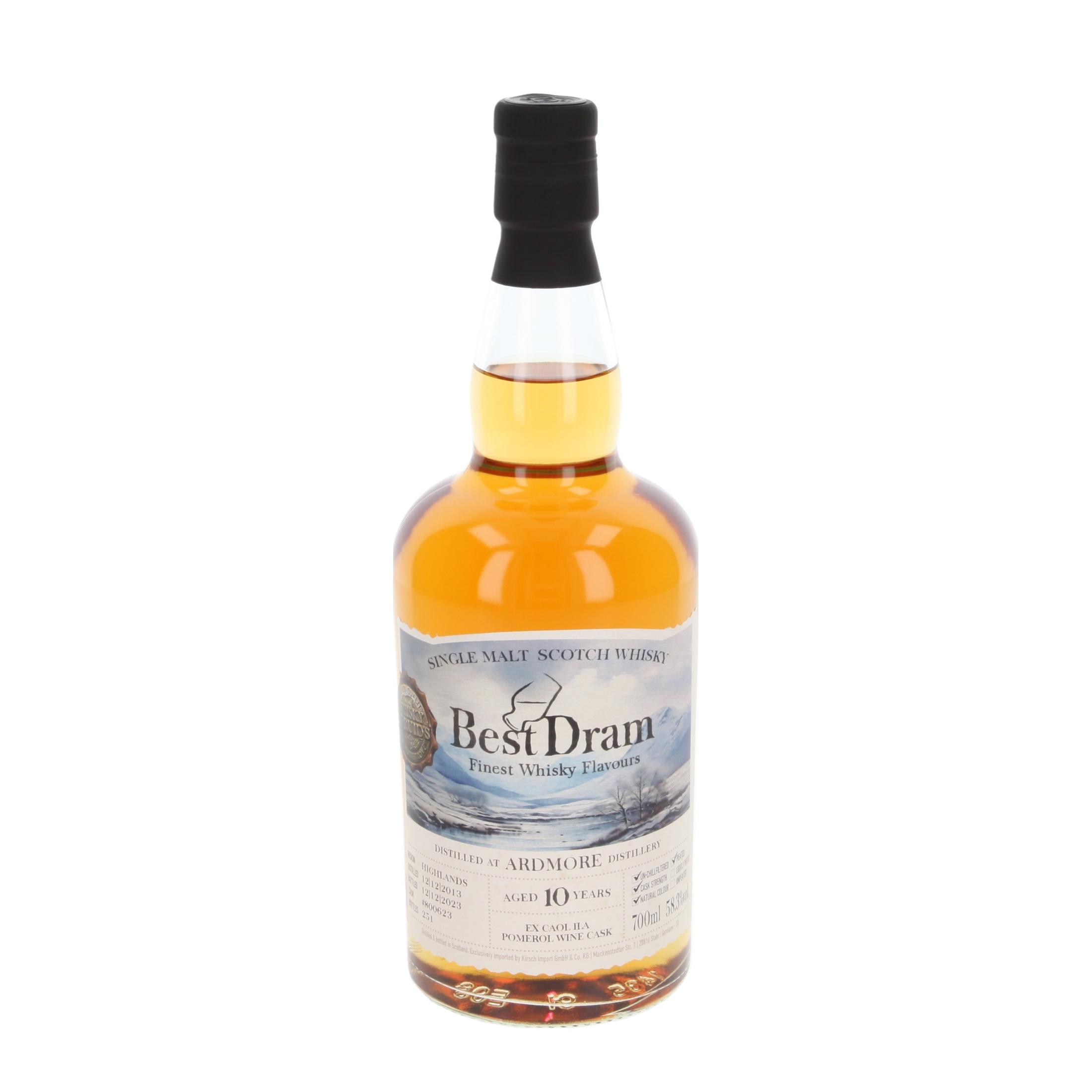 Виски Ardmore Caol Ila Pomerol Wine Cask - Best Dram 10 Лет 2013/2023 700 ml