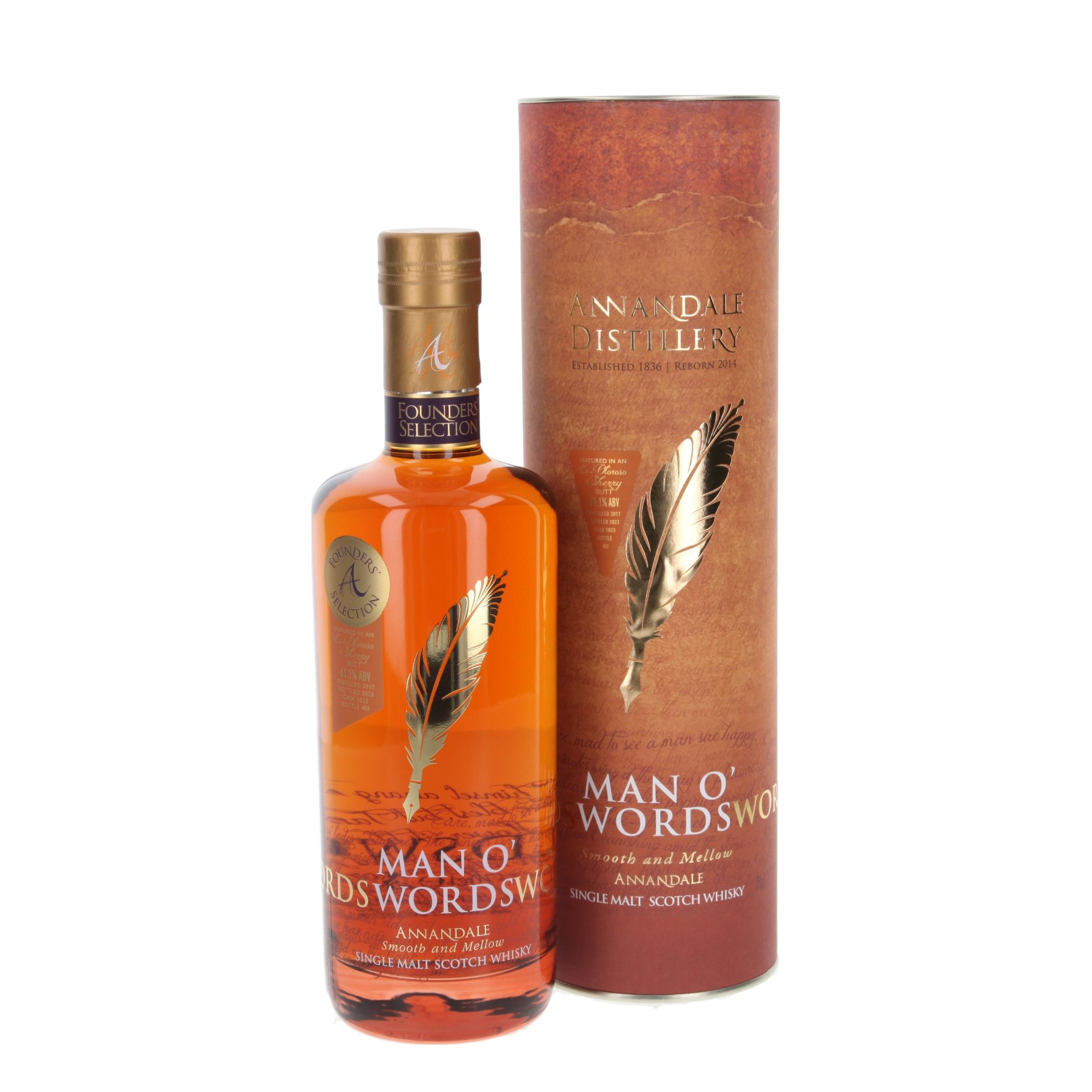 Виски Annandale Man O' Words Founders Selection - Sherry Cask 2017/2023 700 ml
