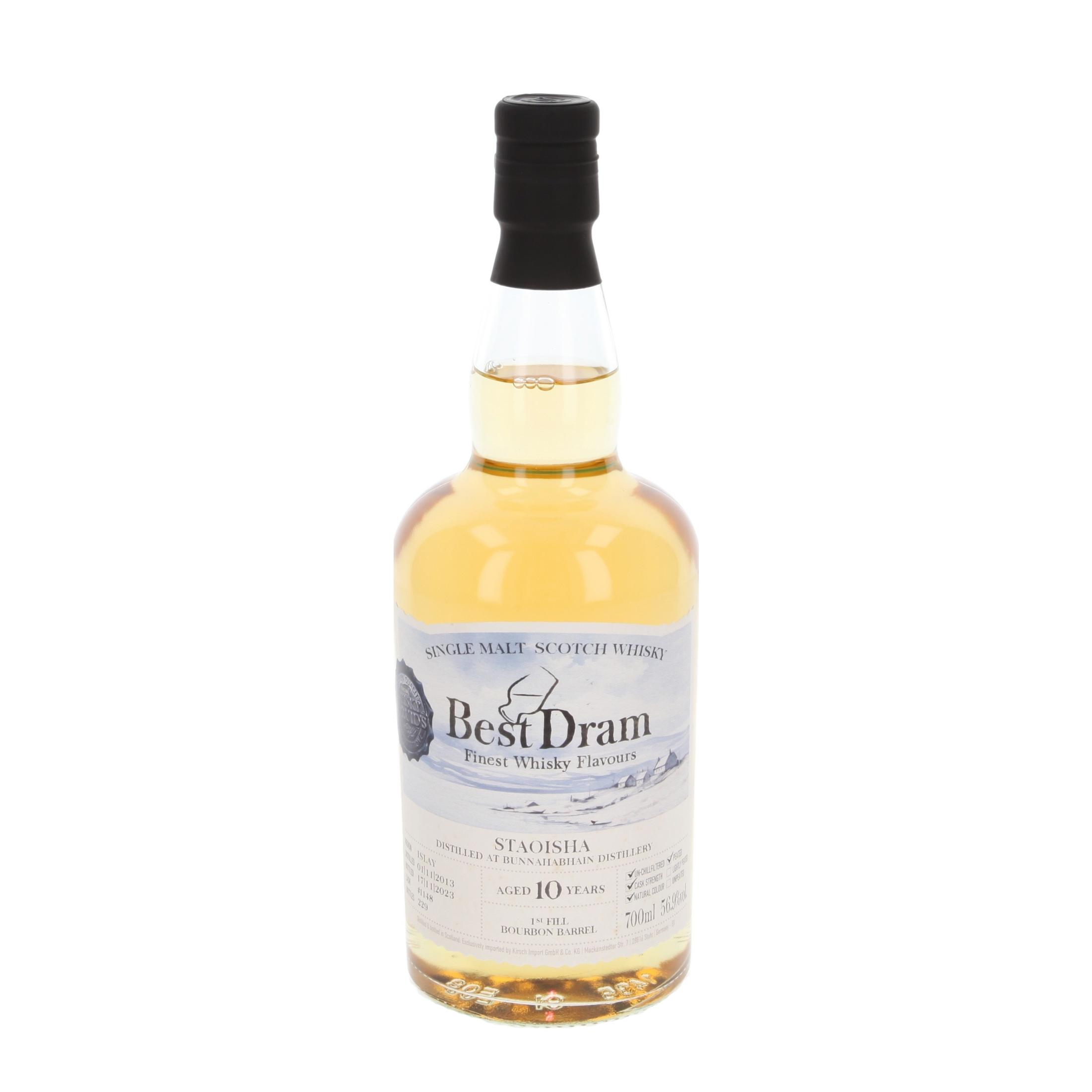 Виски Bunnahabhain Staoisha First Fill Bourbon Barrel 10 Лет 2013/2023 700 ml