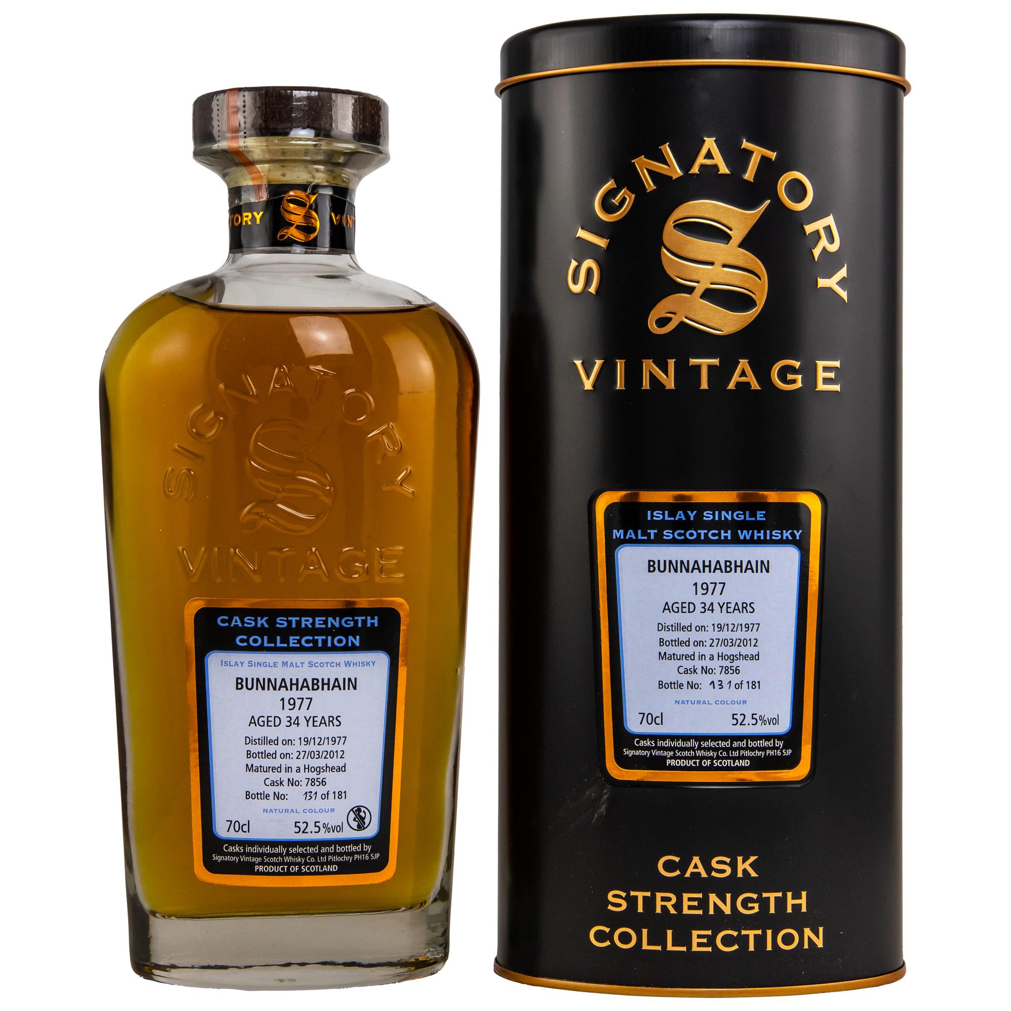 Виски Bunnahabhain Cask Strength Collection 34 Лет 1977/2012 700 ml
