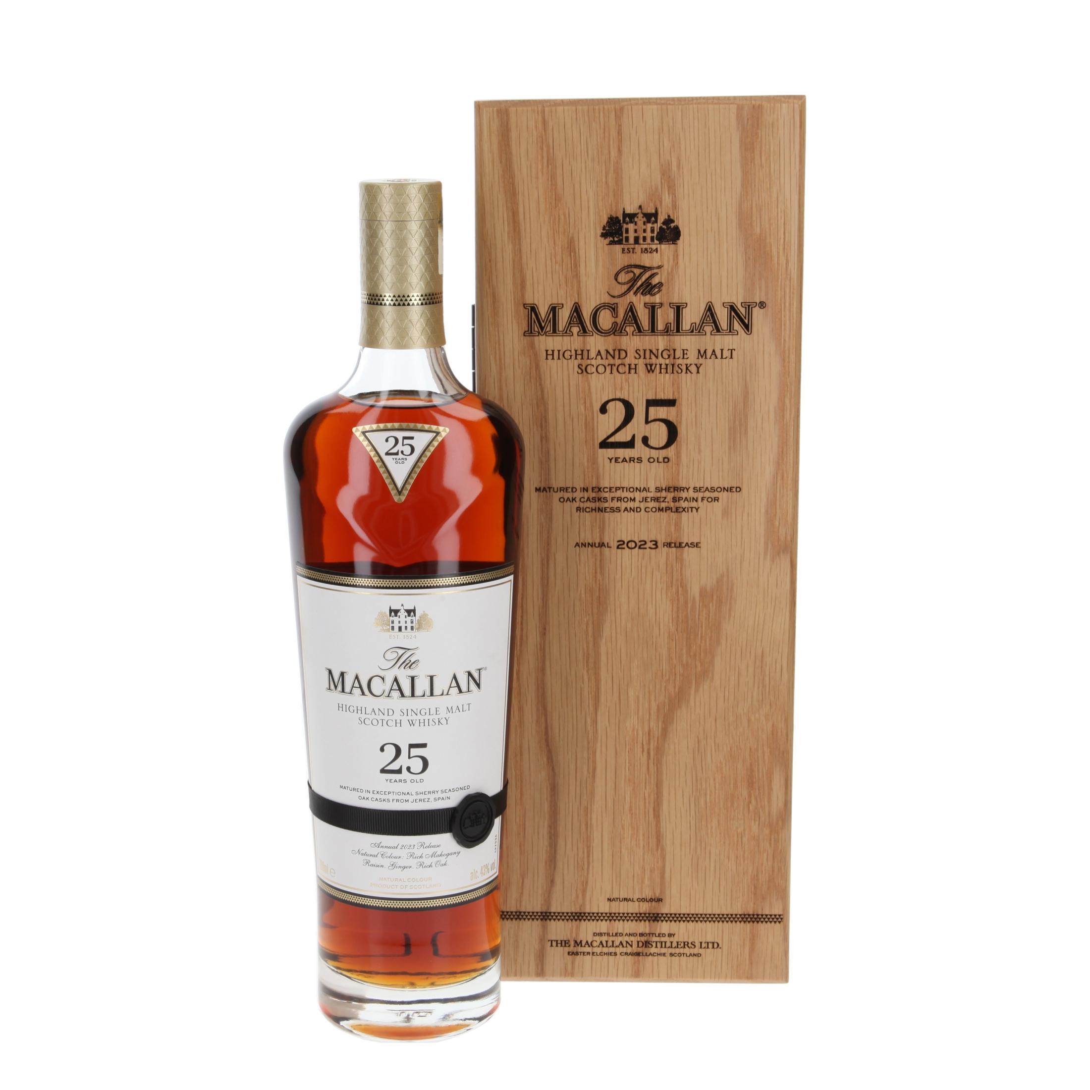 Виски Macallan sherry cask 25 Лет 2023 700 ml